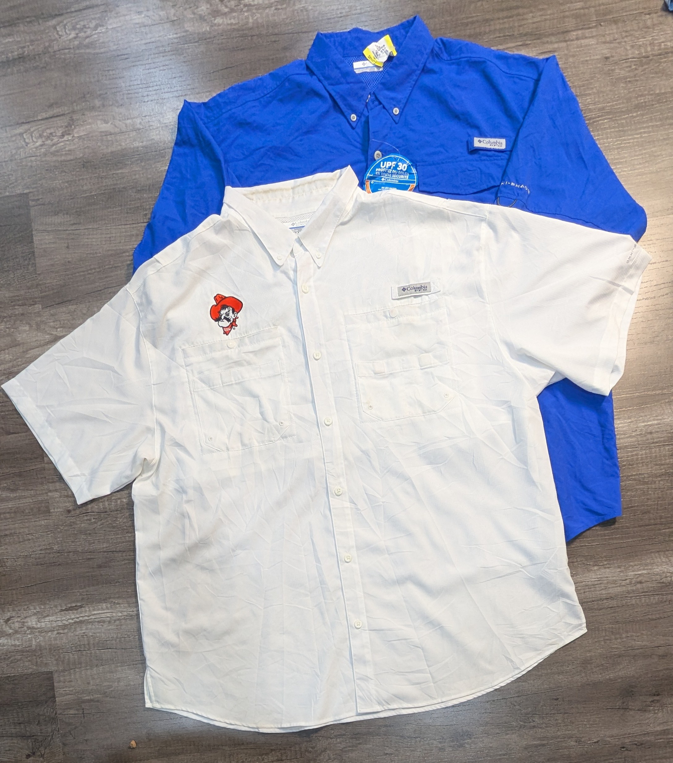 3992 - Columbia Camicie a Mezze Maniche e Maniche ..