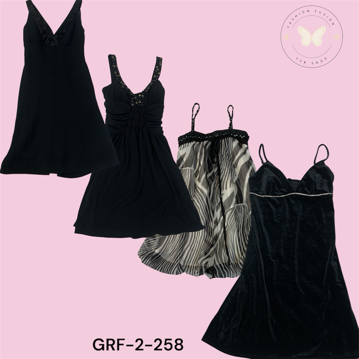 Black Floral Printed Poly Dress – Lightweight & Fl..