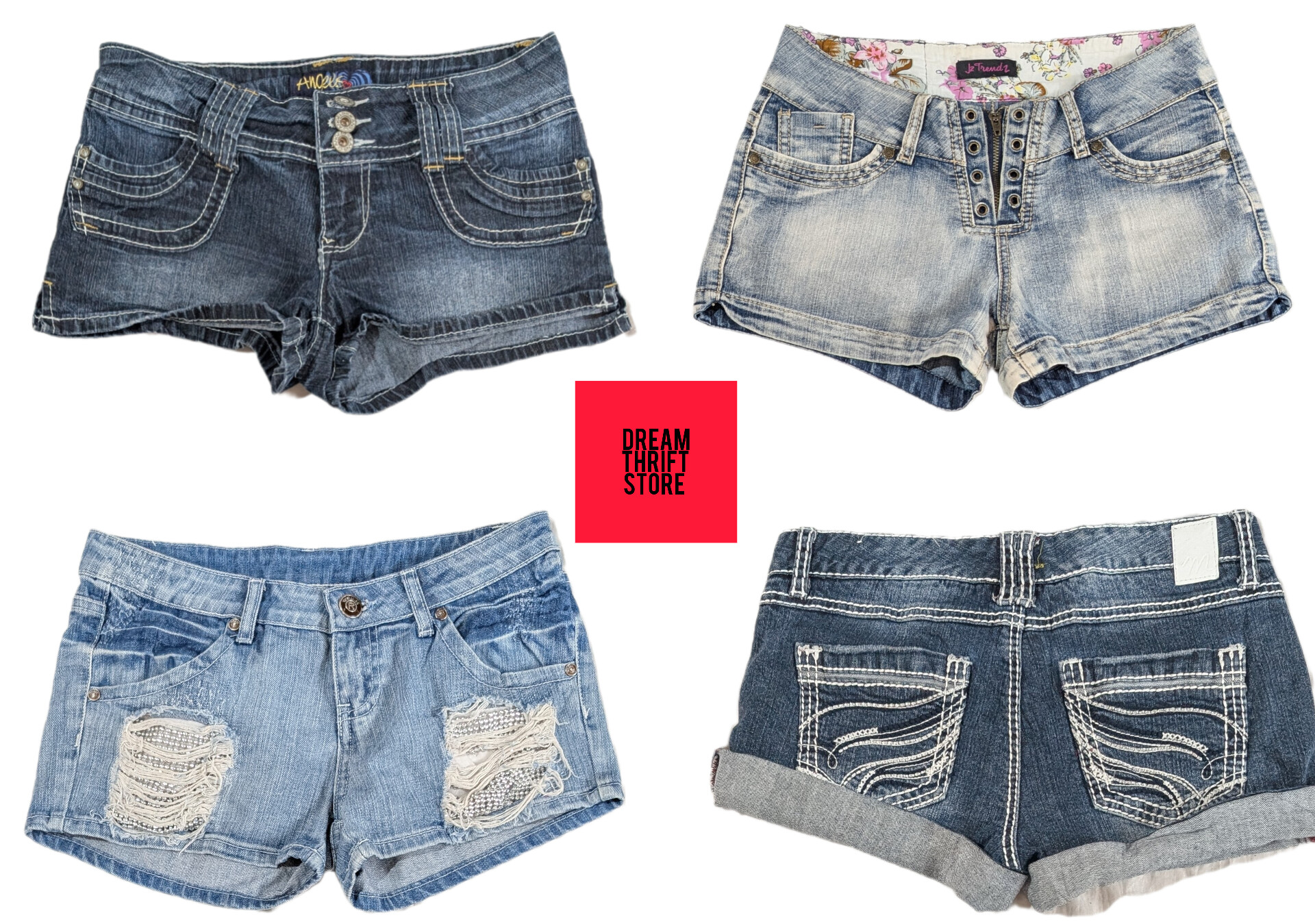 DESIGNER MICRO MINI SHORTS ( BRANDS INCULOADED) AN..