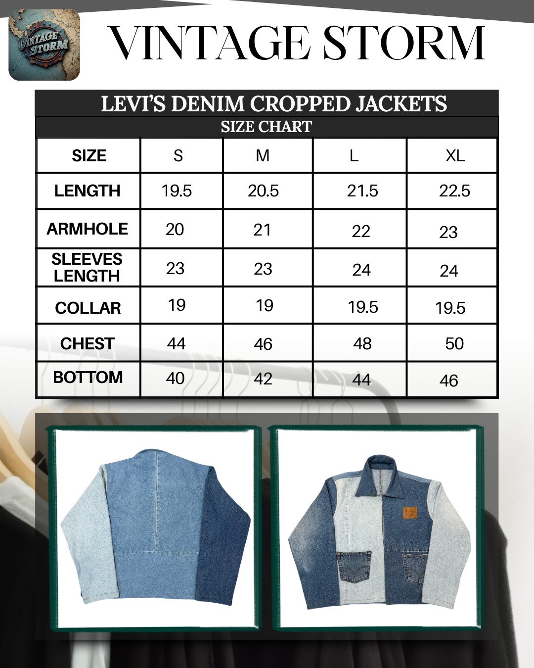 Upcycled Levi's Denim Pocket Jackets