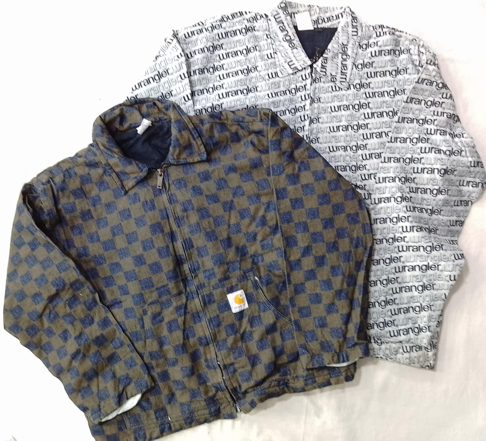 CR6792  Upcycled Wrangler & Carhartt Jackets