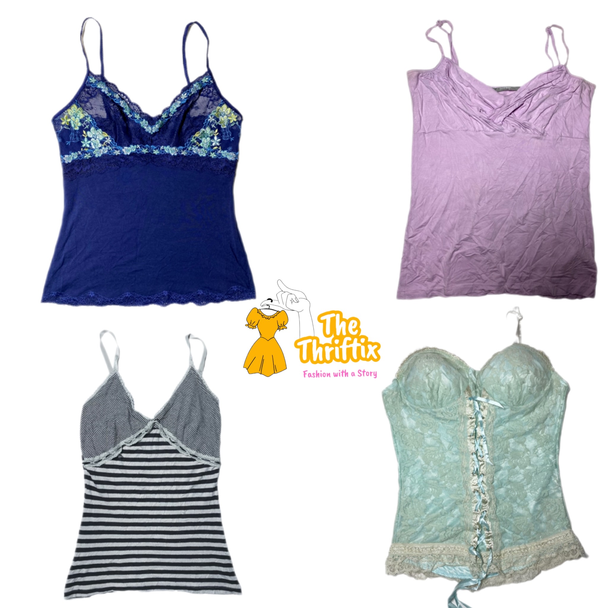 Y2K Edgy Girl Cami Tops TX-001