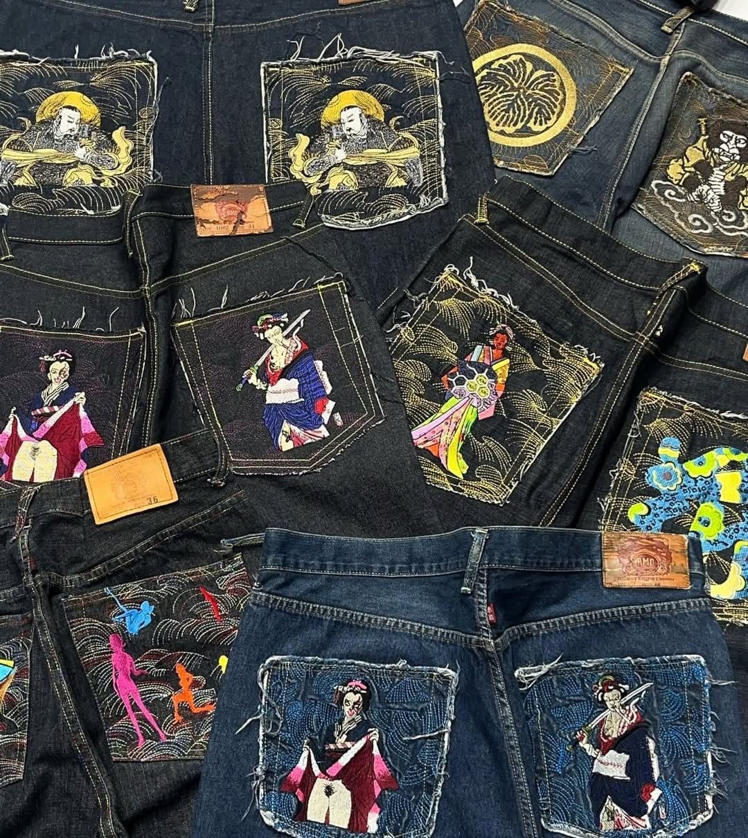 Japanes Short embroidery Available