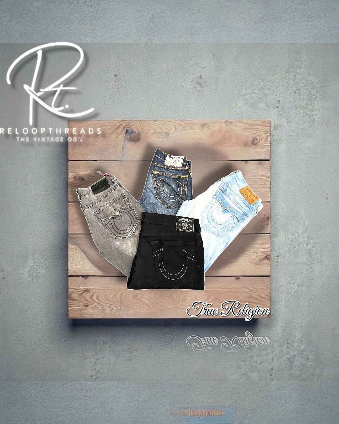 RT 1415 True Religion Hommes Mix Jeans