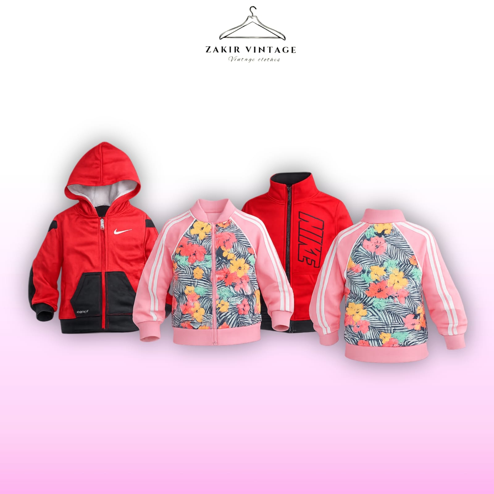 Branded Kids Track jackets Full Zip