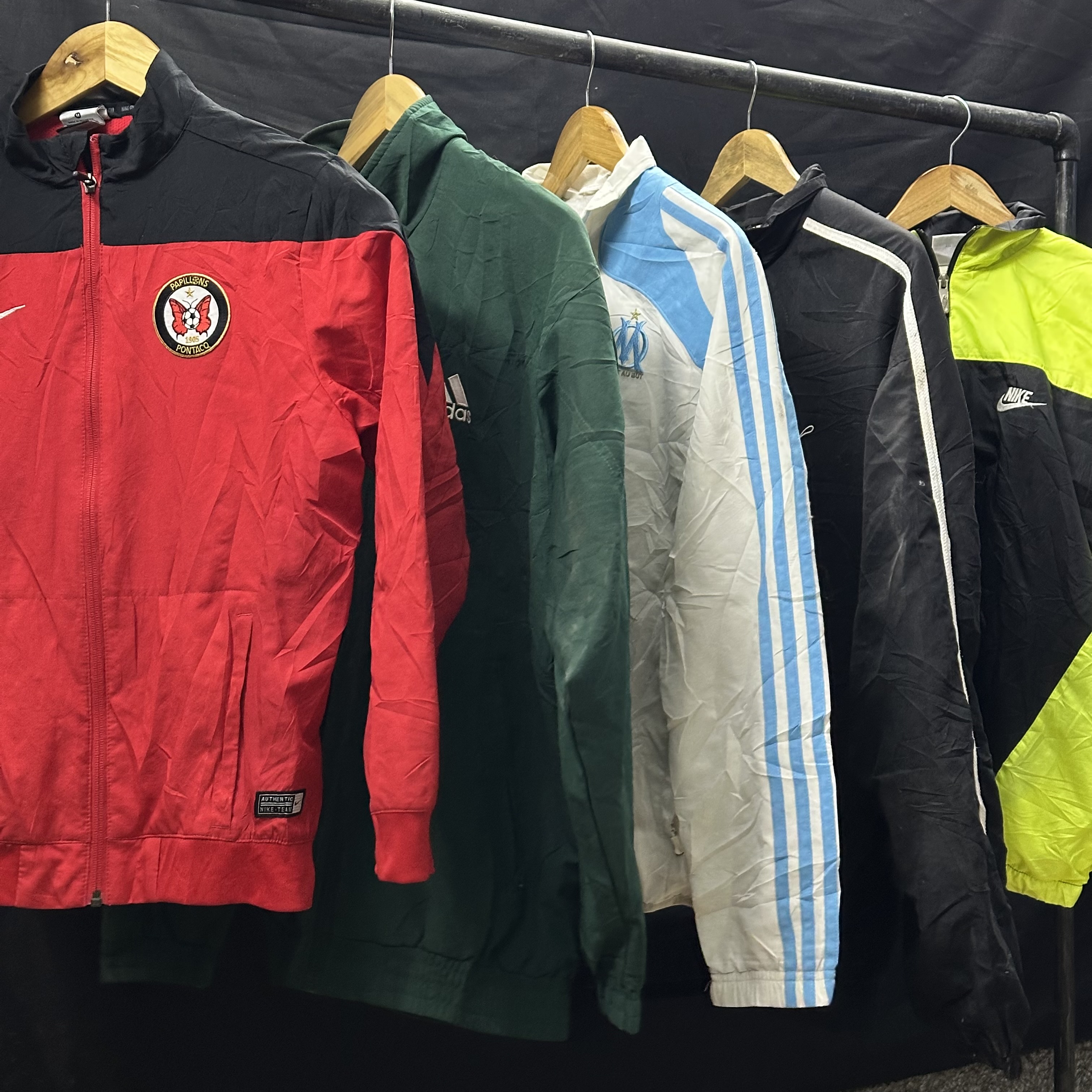 Mix brand windbreaker jackets