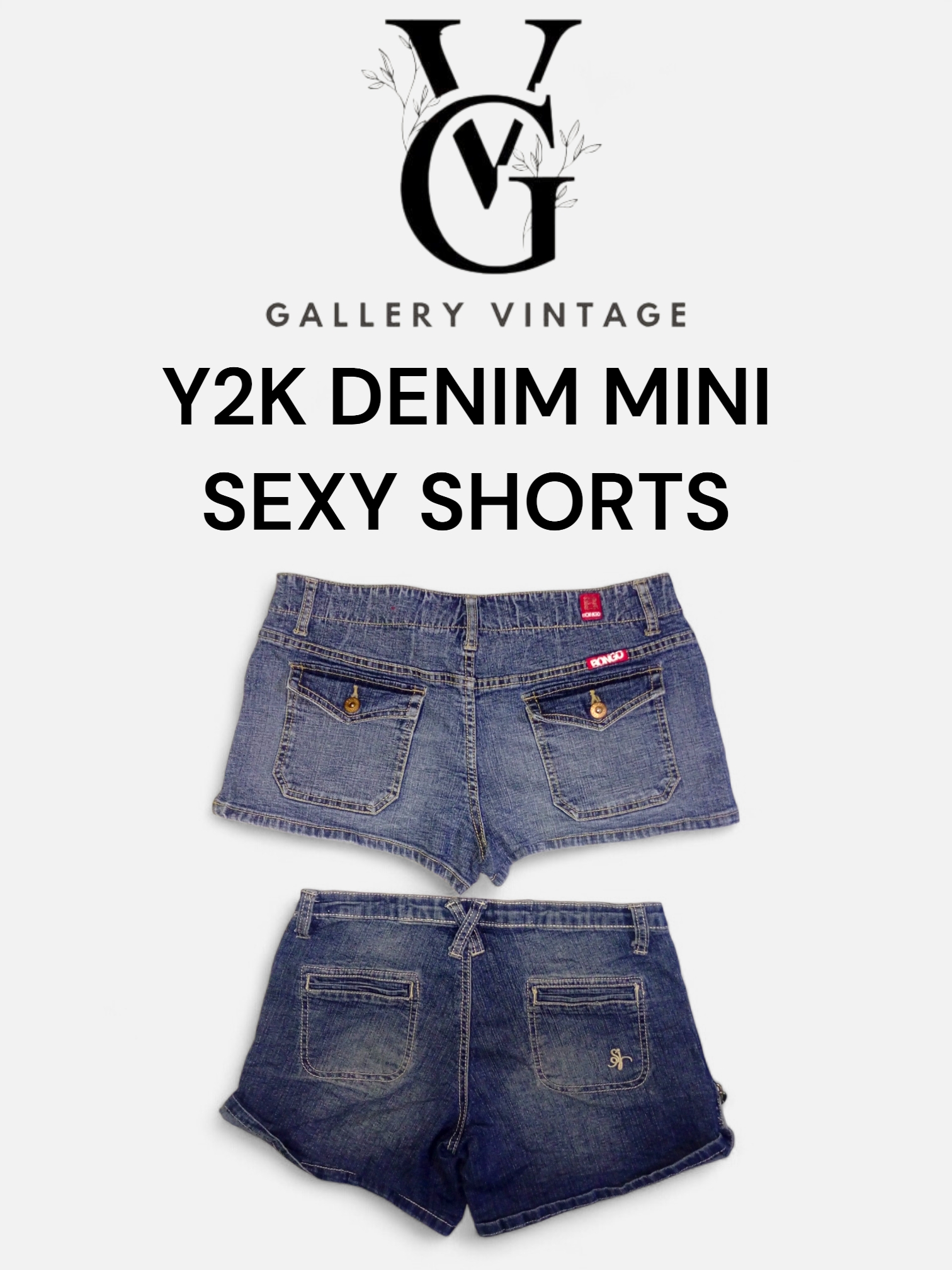 Y2K DENIM MINI SEXY SHORTS