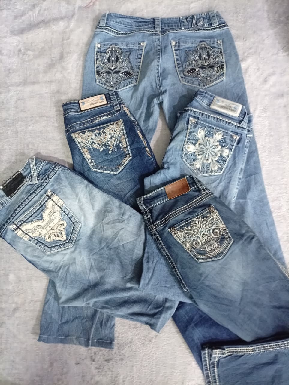 CR6801 Y2K Flare Jeans