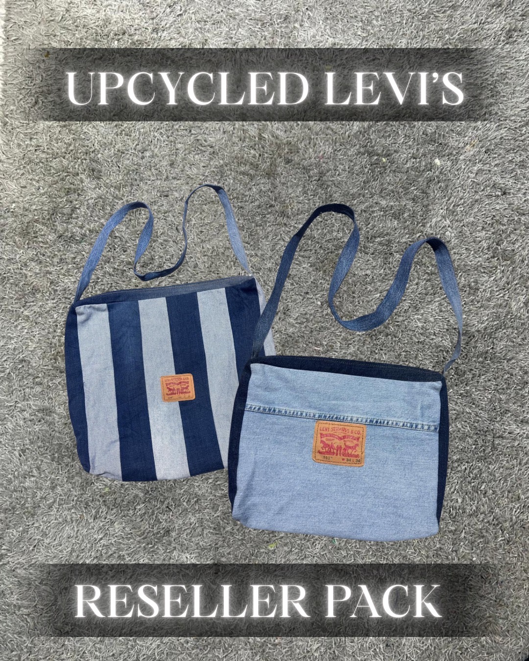 Borse in denim con tasca a toppa Levi's riciclate ..