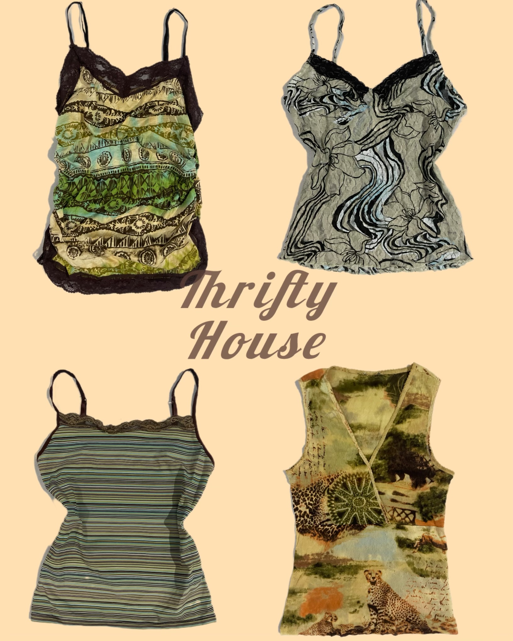 Earthy Y2K Dream Tops(TH/243)