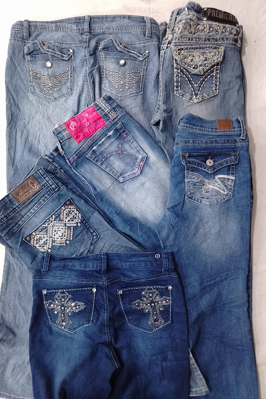 CR6803 Y2K Flare & Straight Jeans