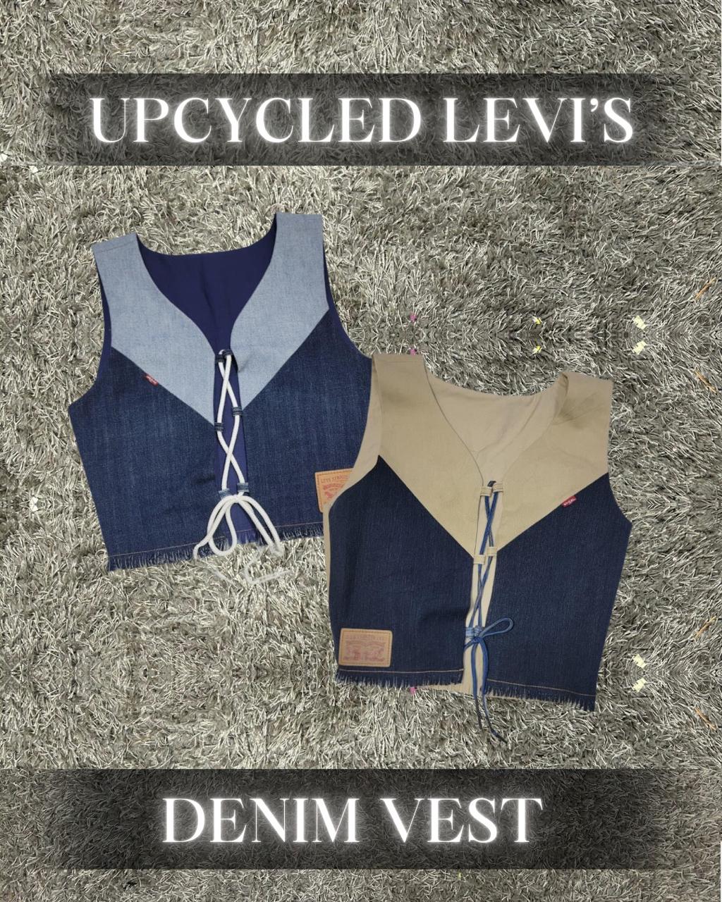 Giubbotto in denim Levi’s patchwork riciclato