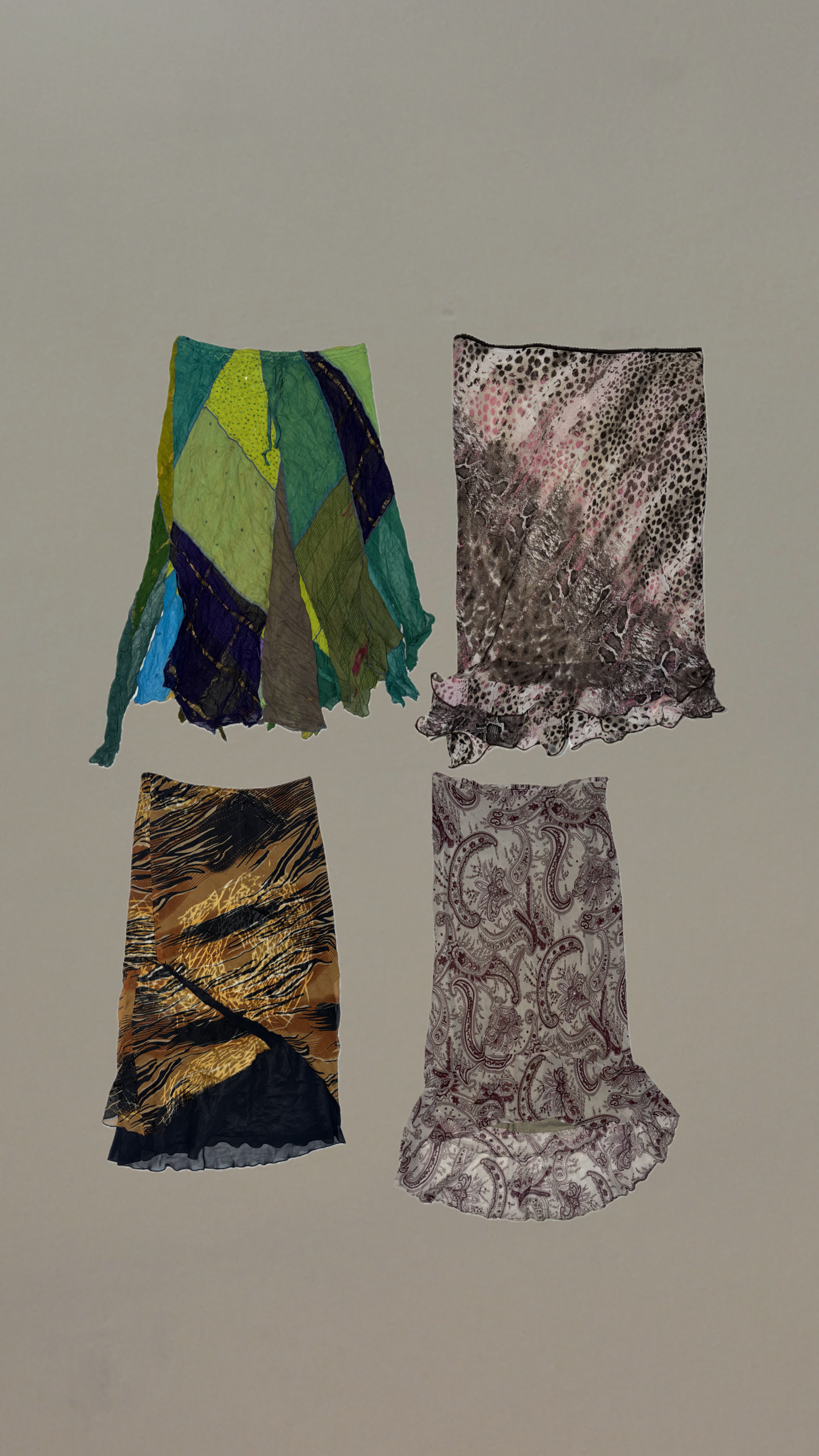 Gonna floreale estiva Y2K