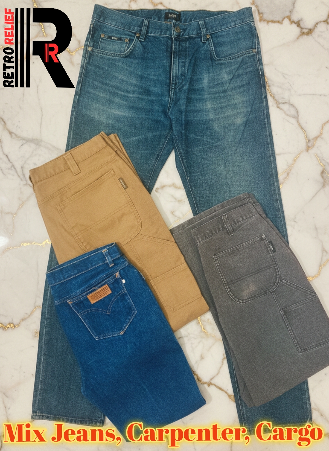 Mix bundle of jeans, Cargo pants