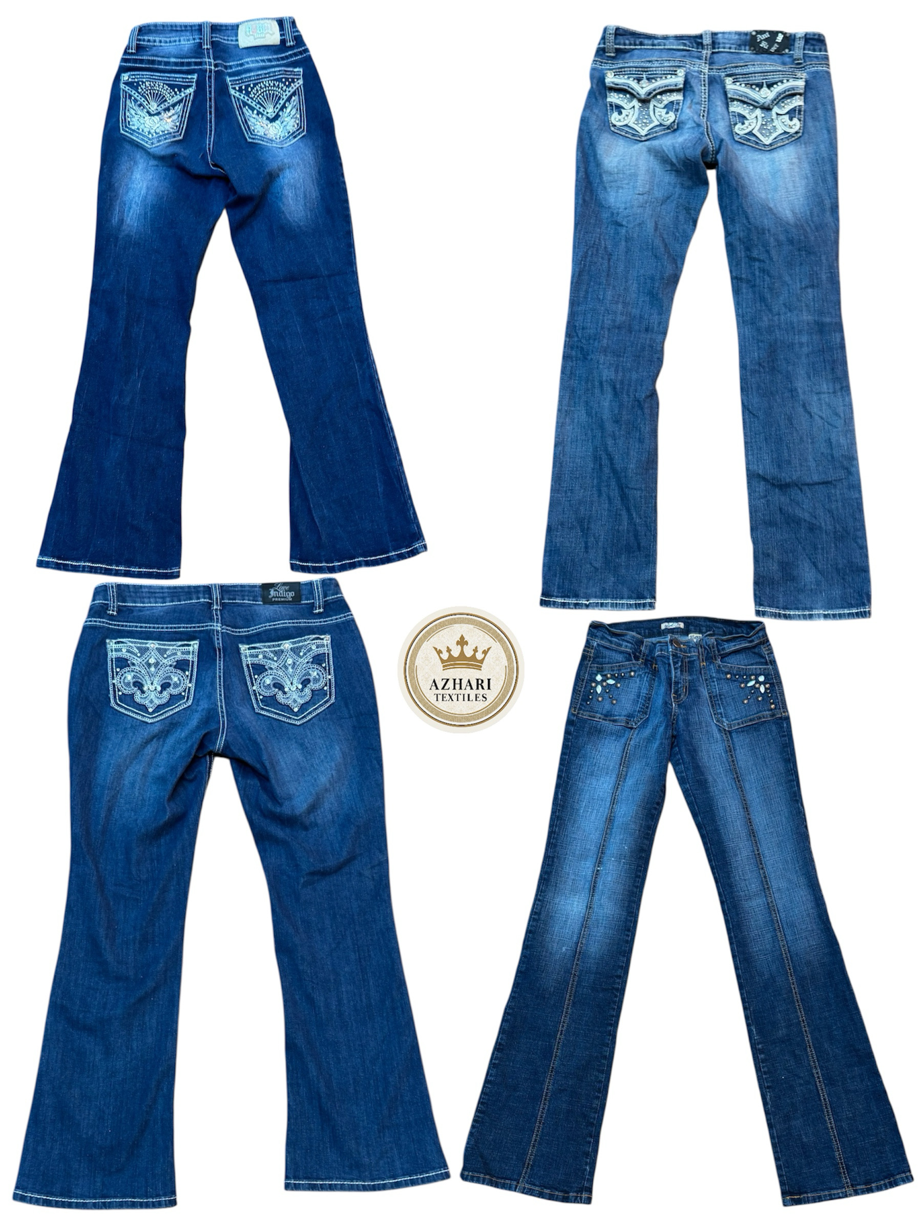 Y2K Embalished jeans 10 pcs At 582