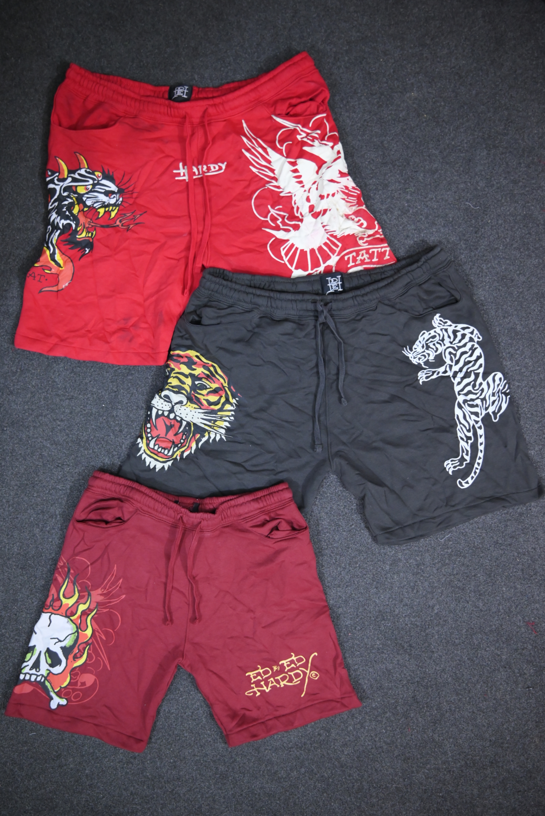 Ed Hardy Men's Printed Shorts, 12 pcs, (Ed-008), M..