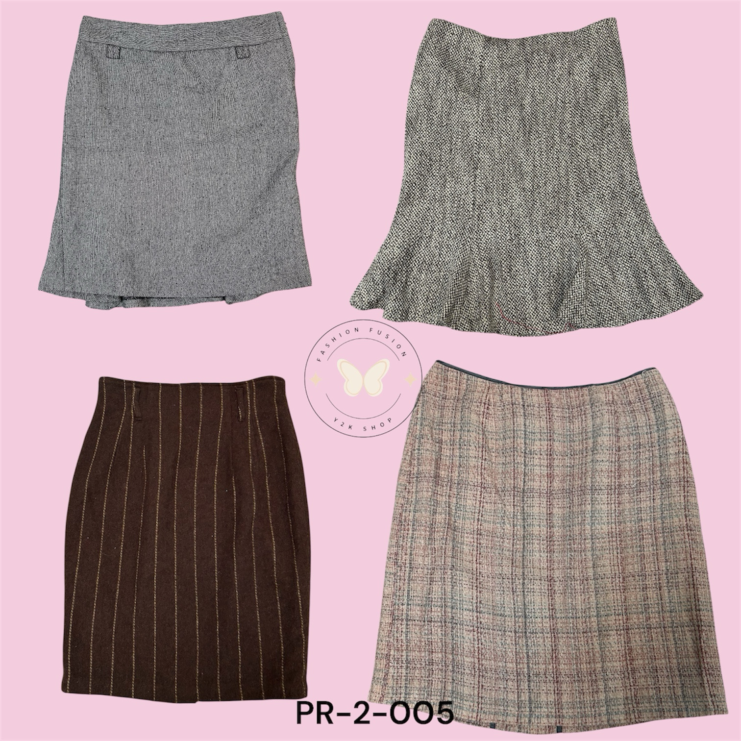 Classic Plaid Wool Skirt – Timeless Winter Essenti..