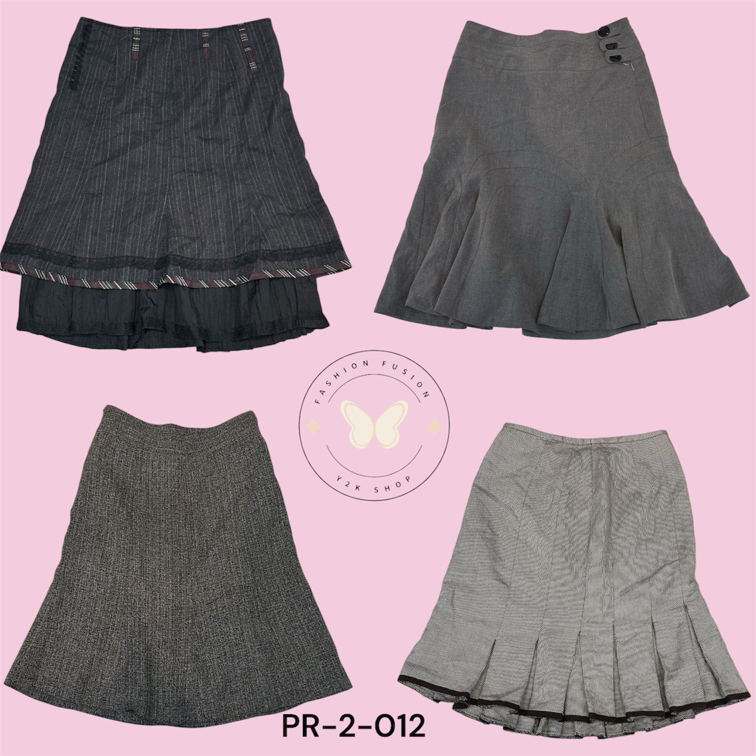 A-Line Wool Skirt for Women – Elegant Office & Cas..