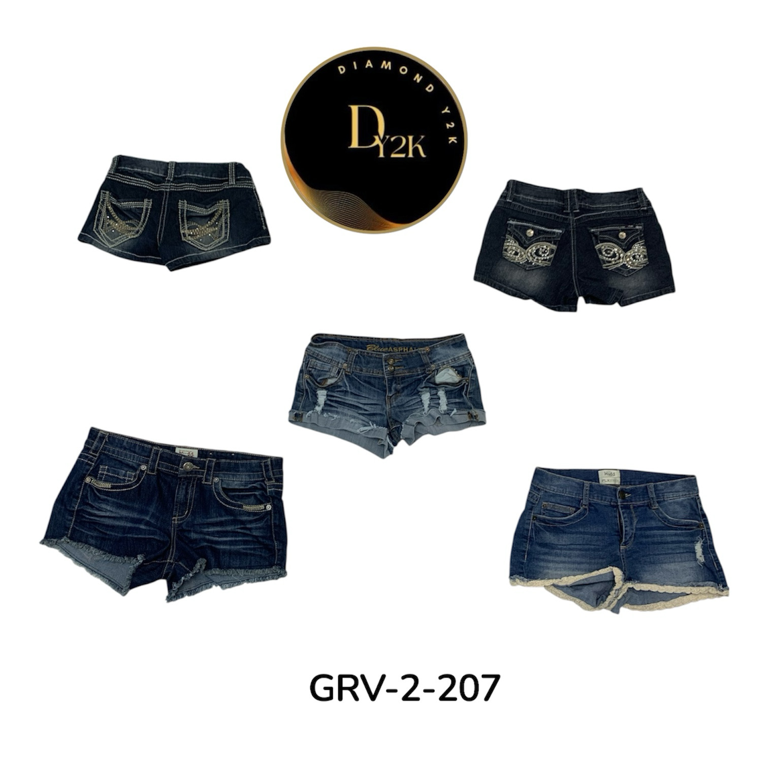 Cute Y2K Denim Mini Shorts – Trendy Retro Fashion ..