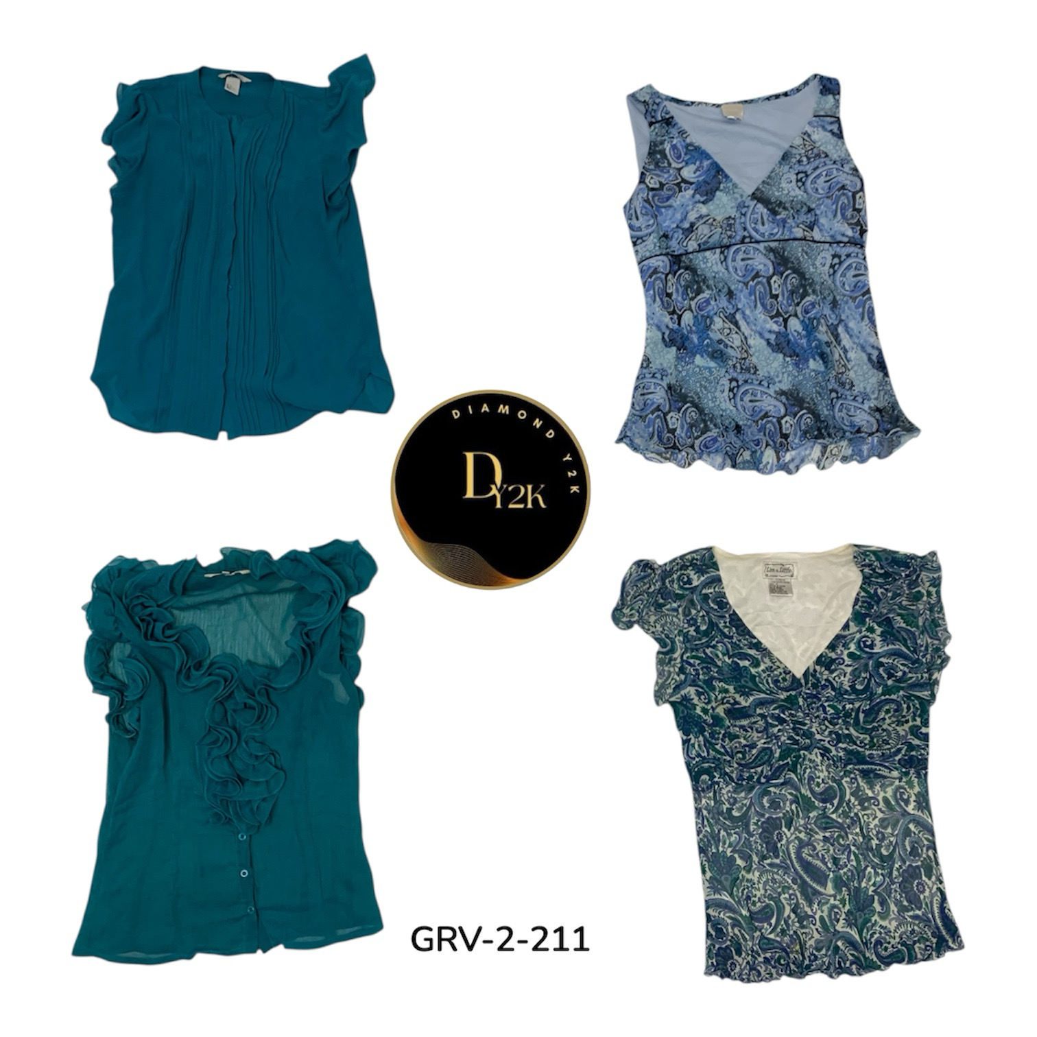 2000s Inspired Y2K Short Sleeve Blouse – Retro Chi..