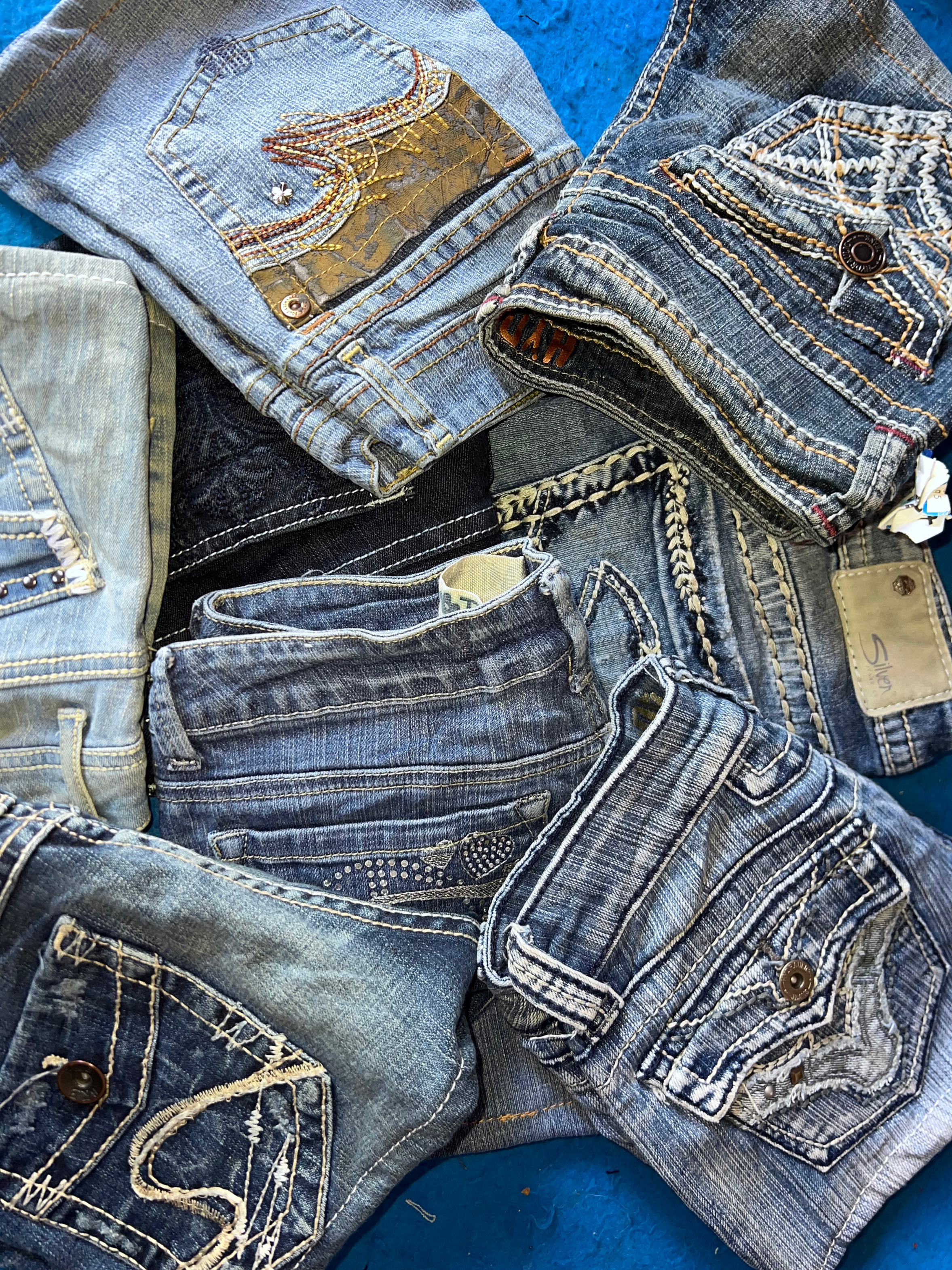 Silver & other brands y2k shorts /092