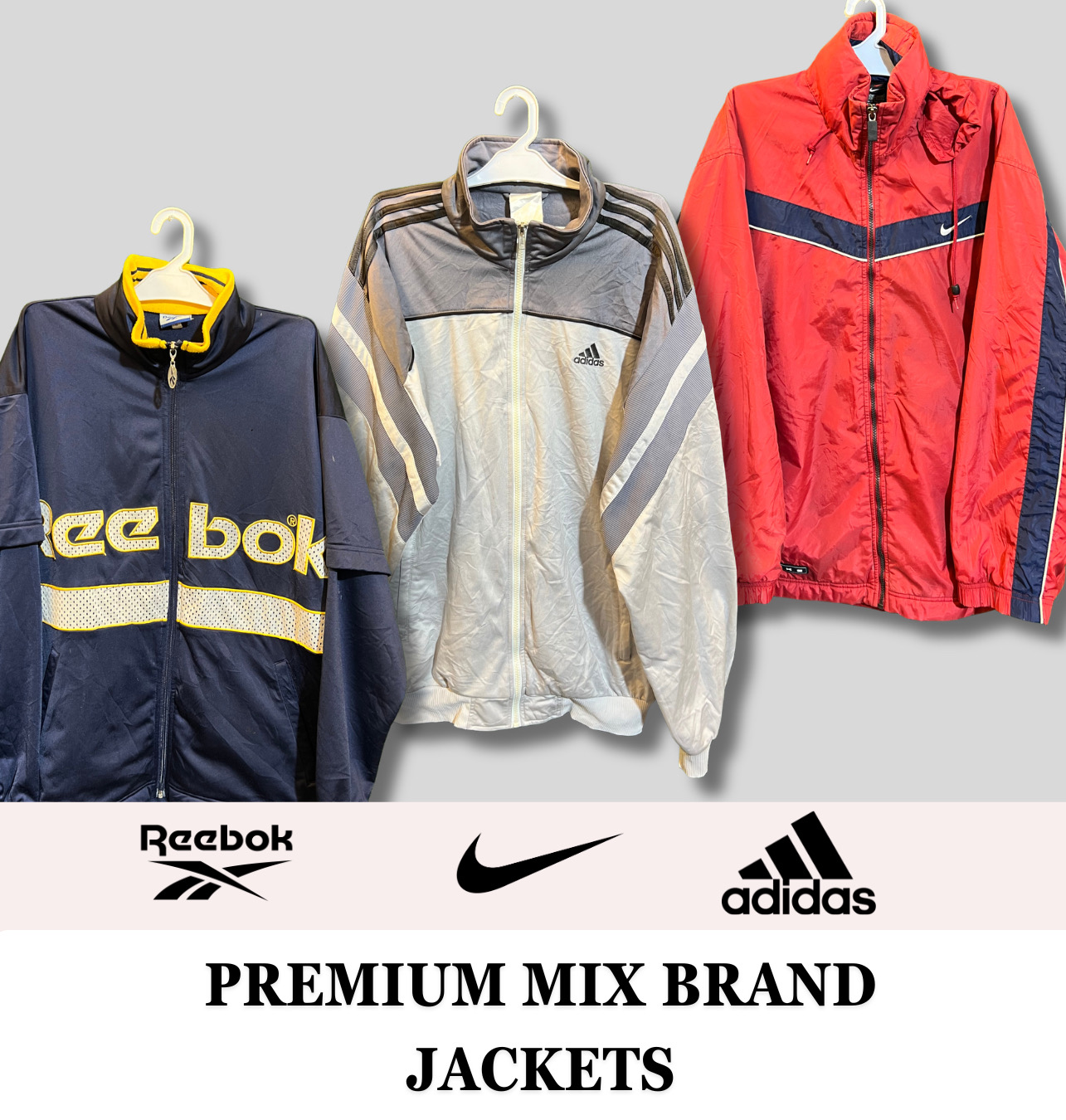 Branded Jackets (Nike, Adidas, Reebok and helly ha..
