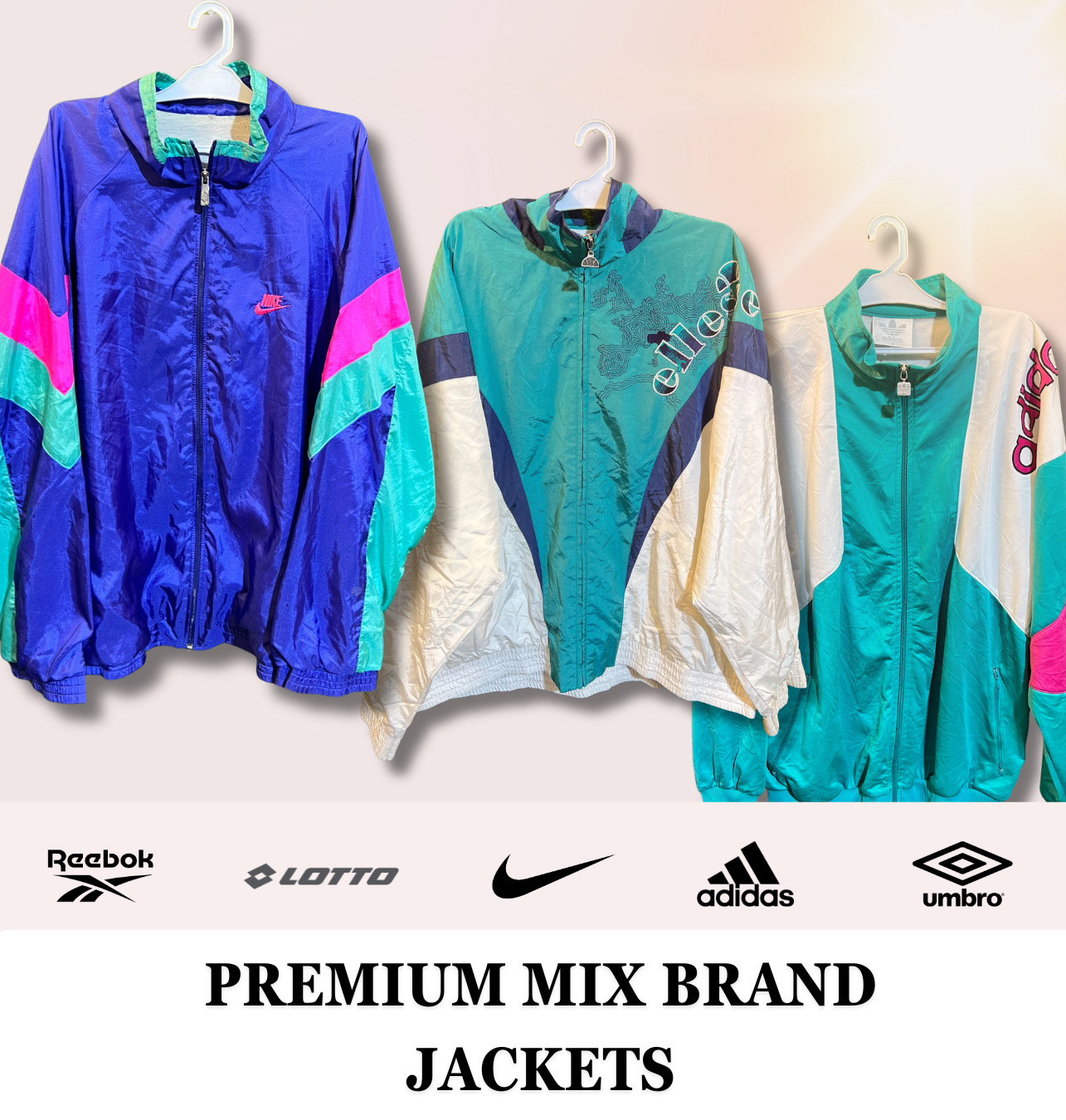 Premium Mix Brand jackets including Nike, Adidas, ..