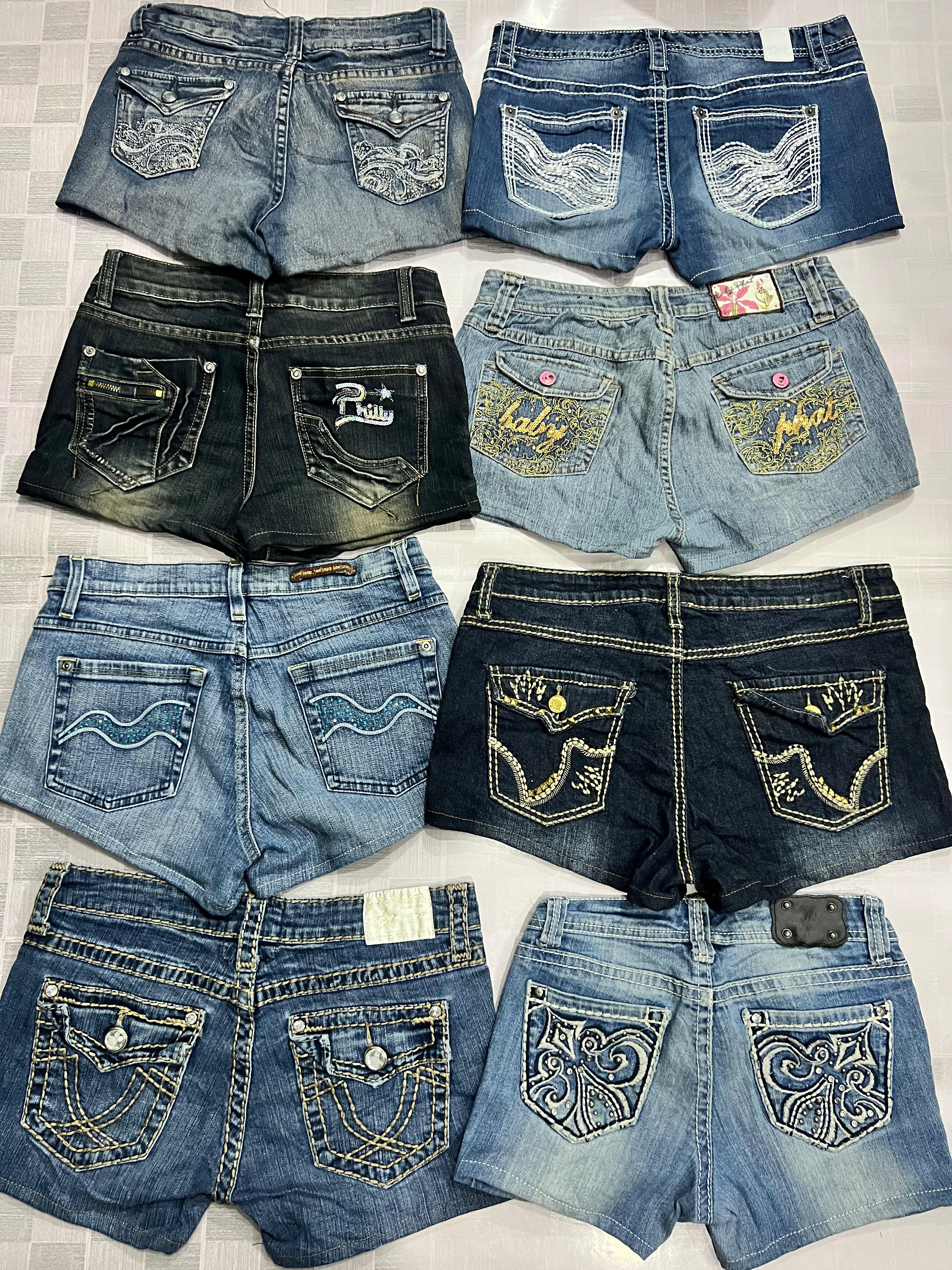 R514 Upcycled Ladies Embellished Sexy Hot Shorts