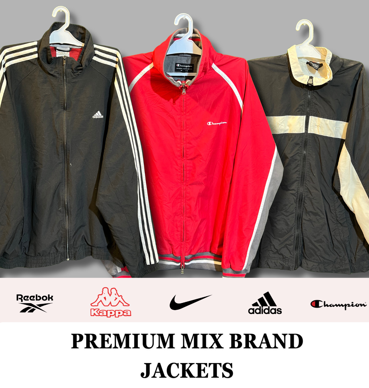 Premium Mix Brand Jackets (Nike, Adidas, Kappa, Re..