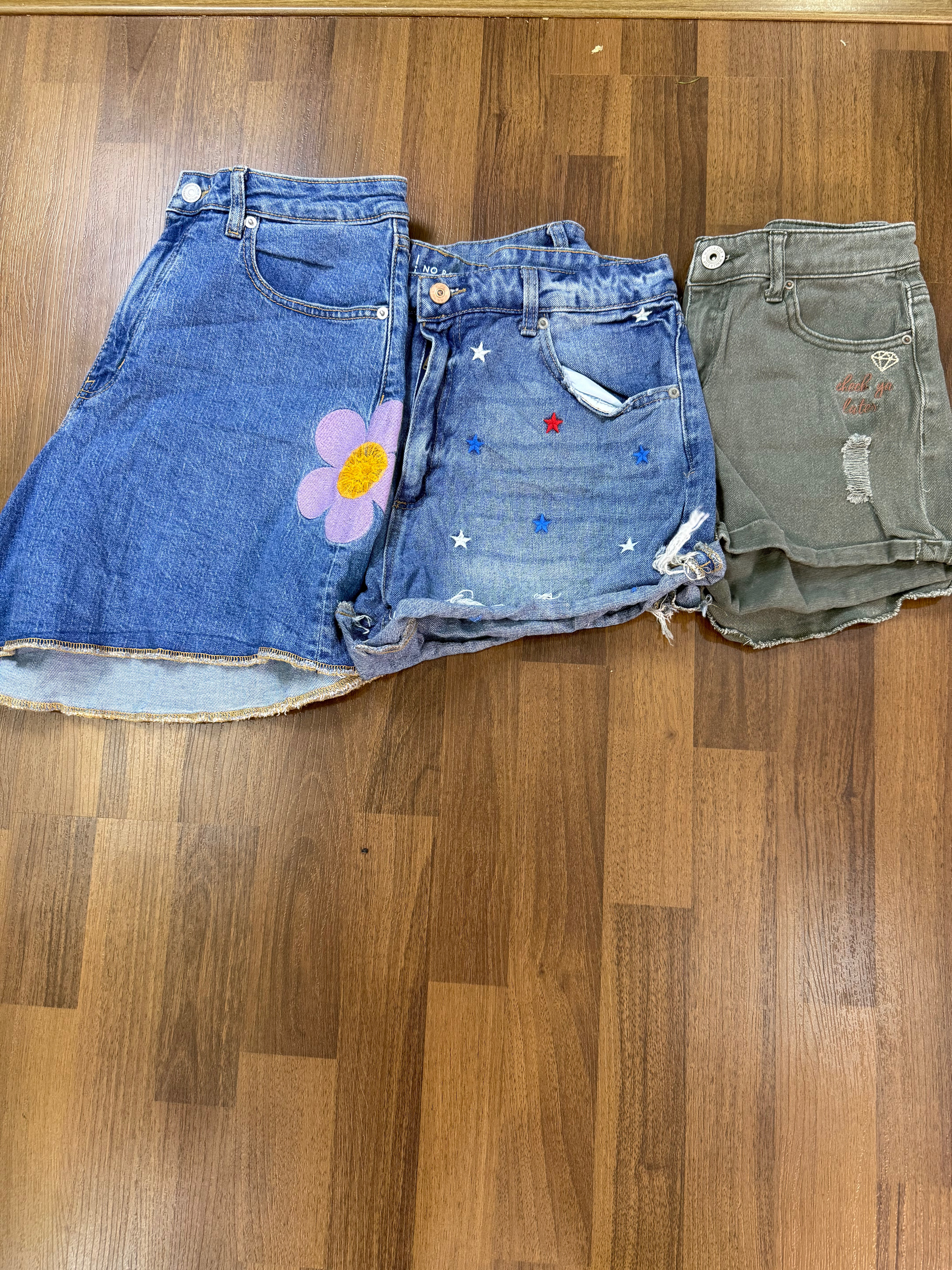 AV-1103 Y2K Style Denim shorts