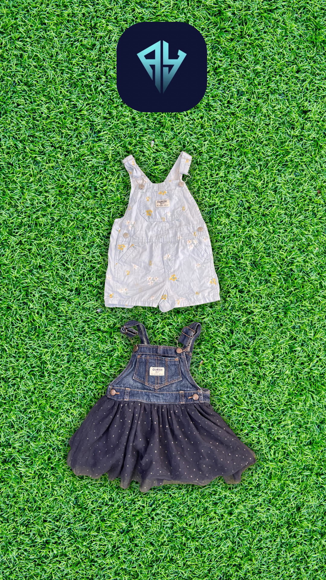 A.Y166 Kids Oshkosh Dungaree