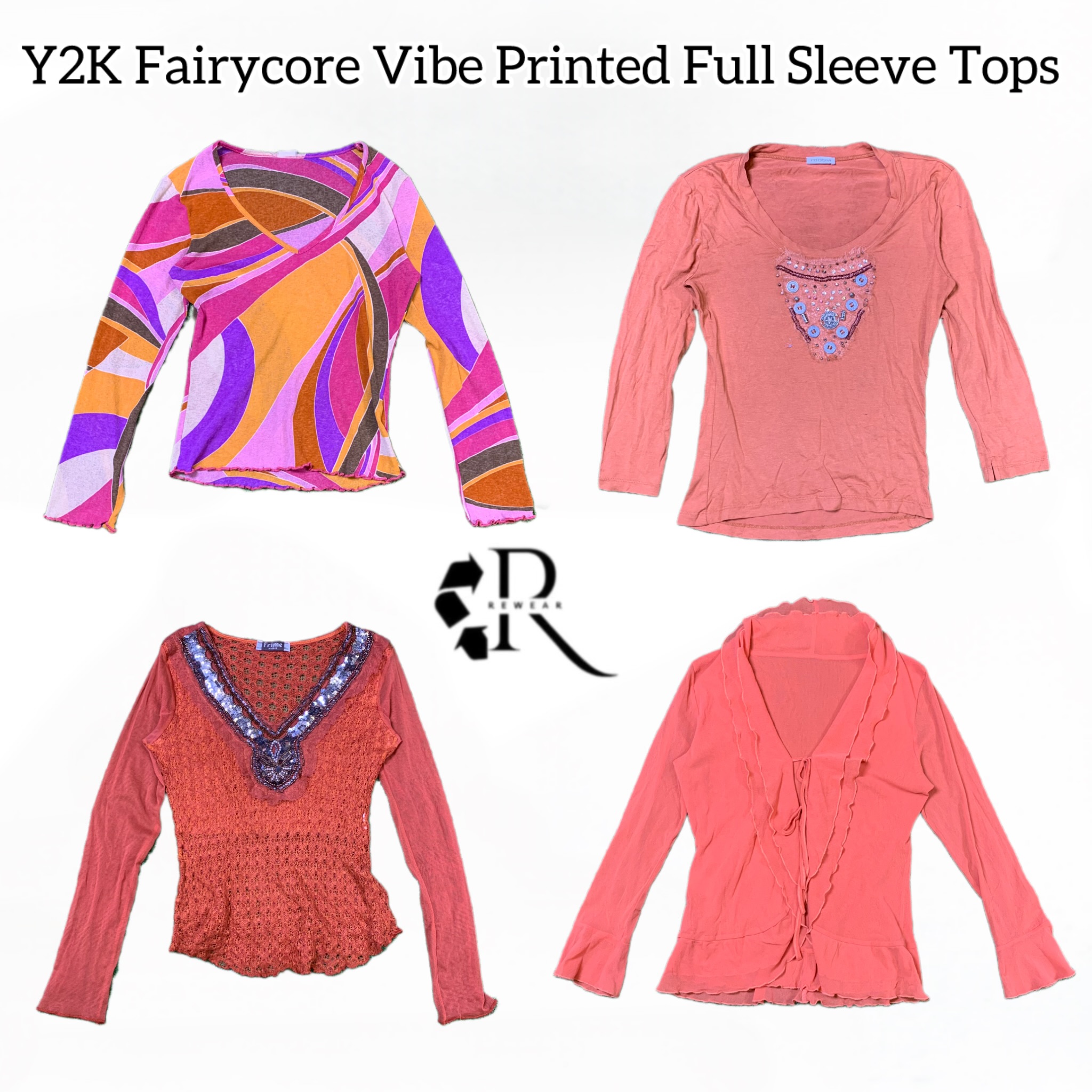 Y2K Fairycore Vibe Full Sleeve Tops Rw-1614
