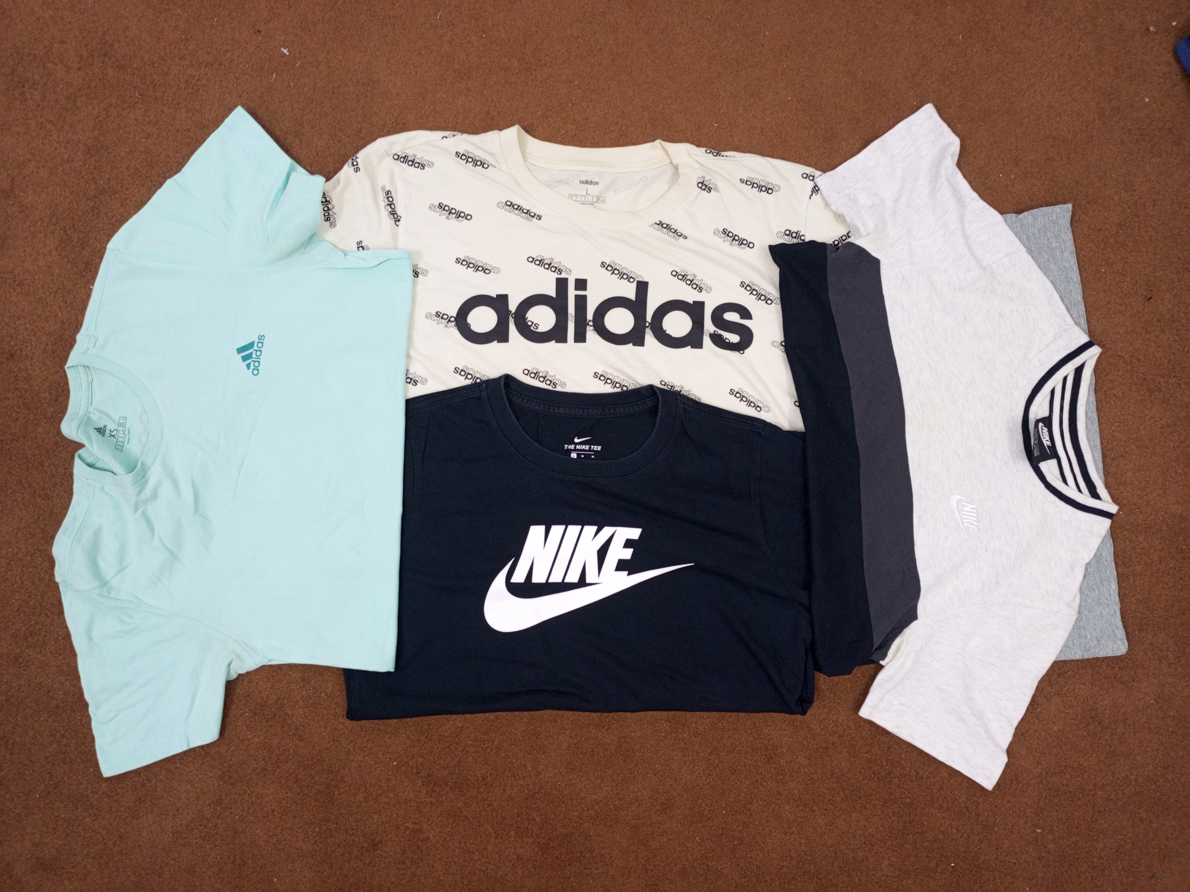 Nike & Adidas Basic Logo Tees