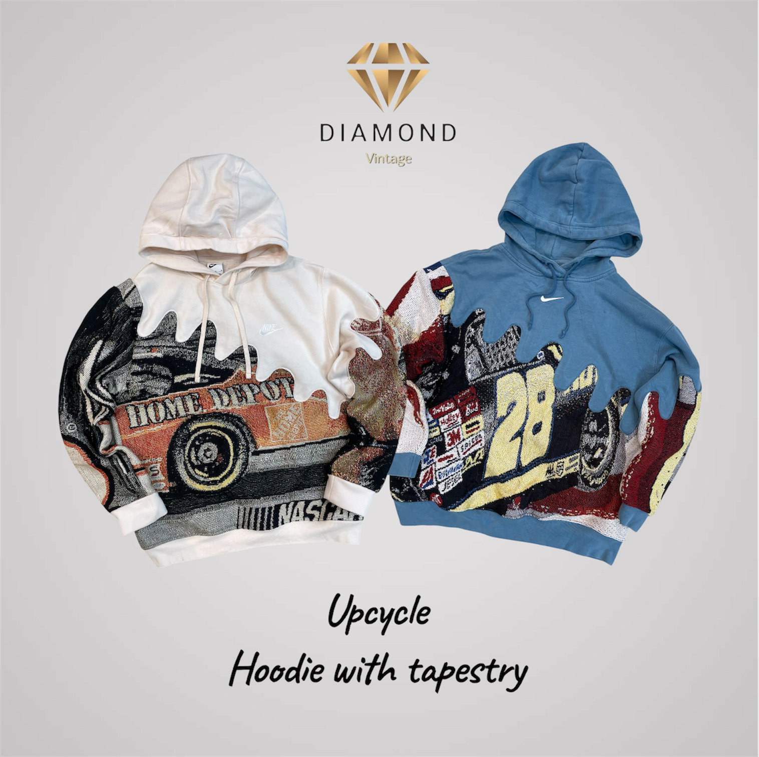 Upcycle Branded Hoodies With Tapestry (RW-02)