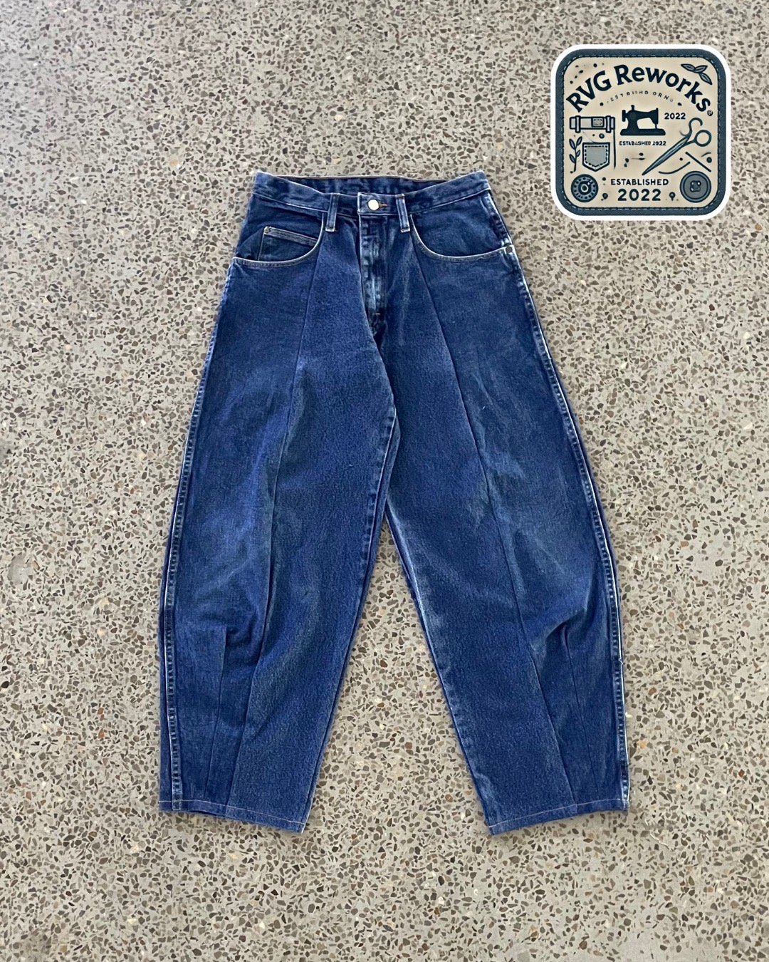 Upcycled Baggy Panelled LLW Jeans