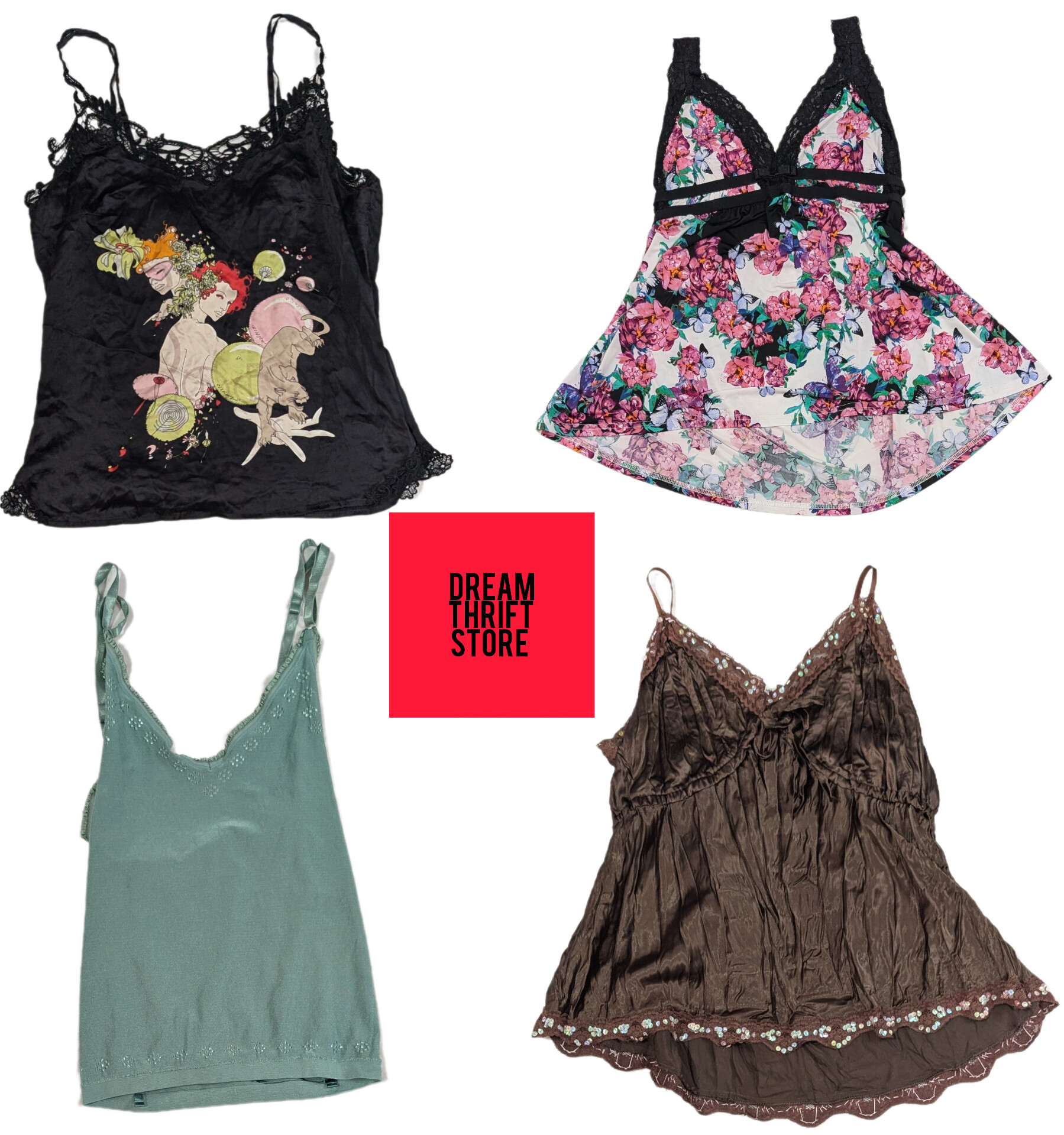 TOP CAMI CUTE DESIGNER (MARCHE INCLUSE) MNG, EFFEC..