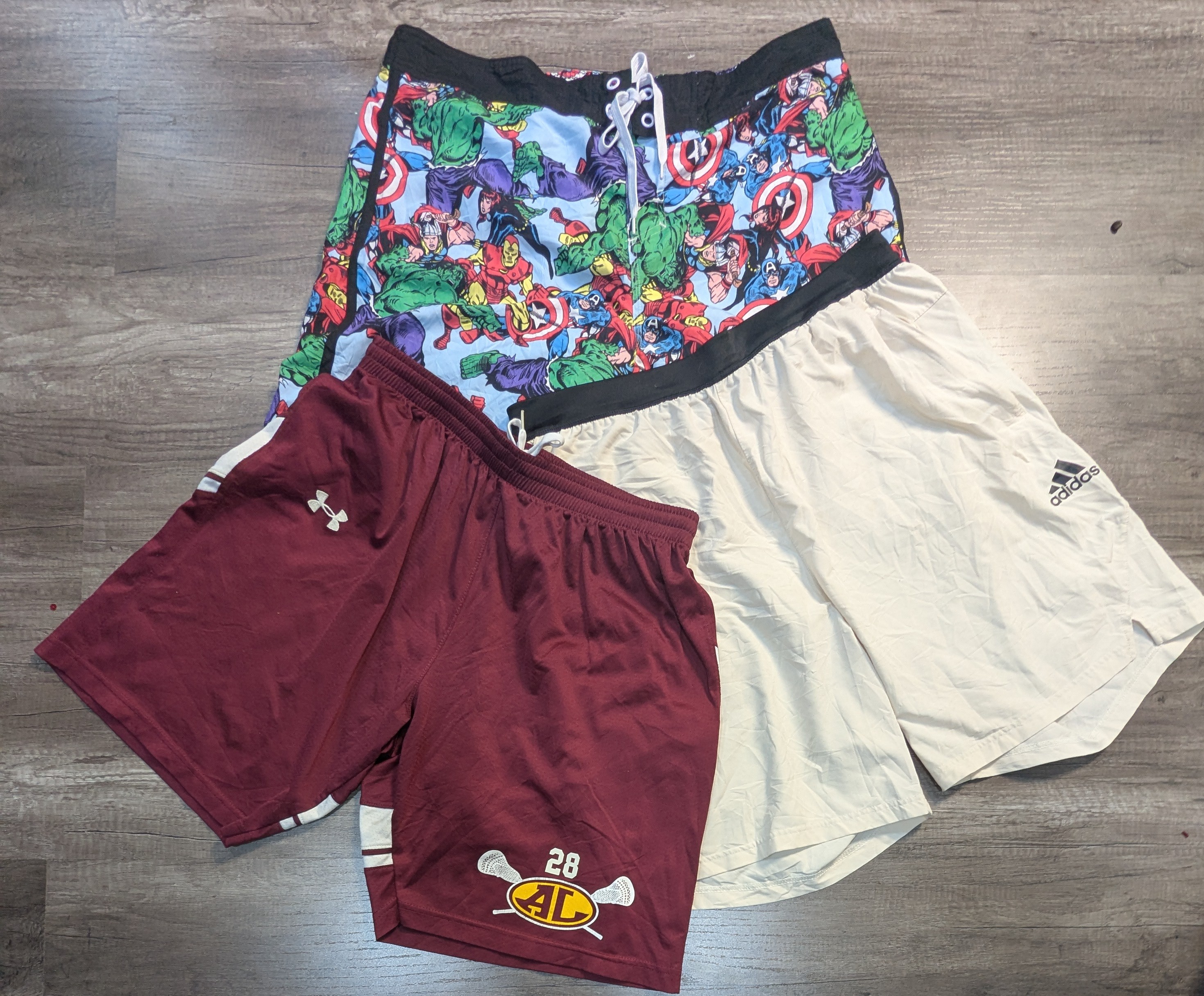 4064 - Shorts de Estilo Vintage Mistos com Marcas