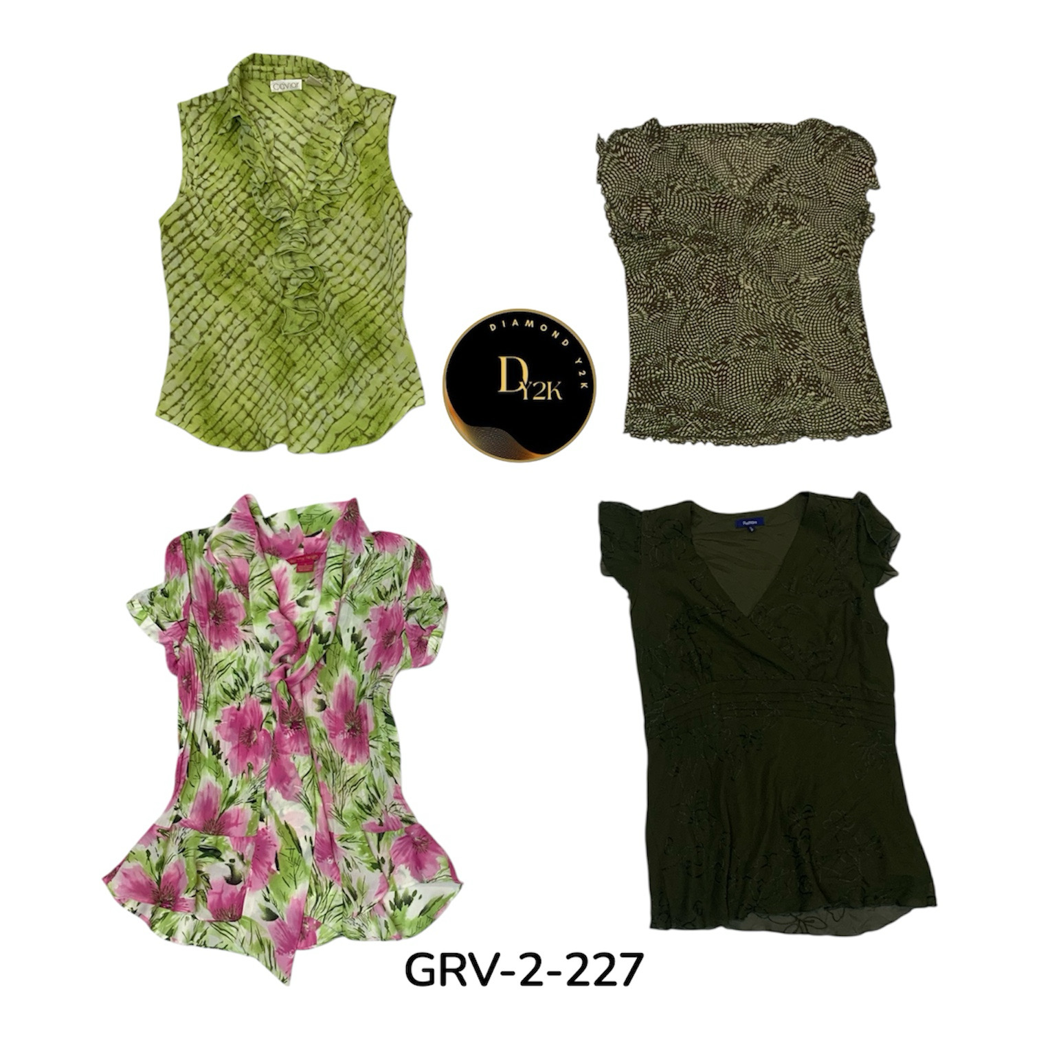 Retro Y2K Short Sleeve Blouse – 2000s Fashion Esse..