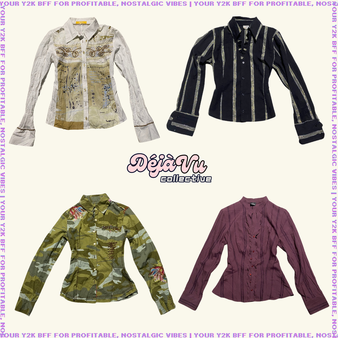 Y2K Office Siren Button Down Mix
