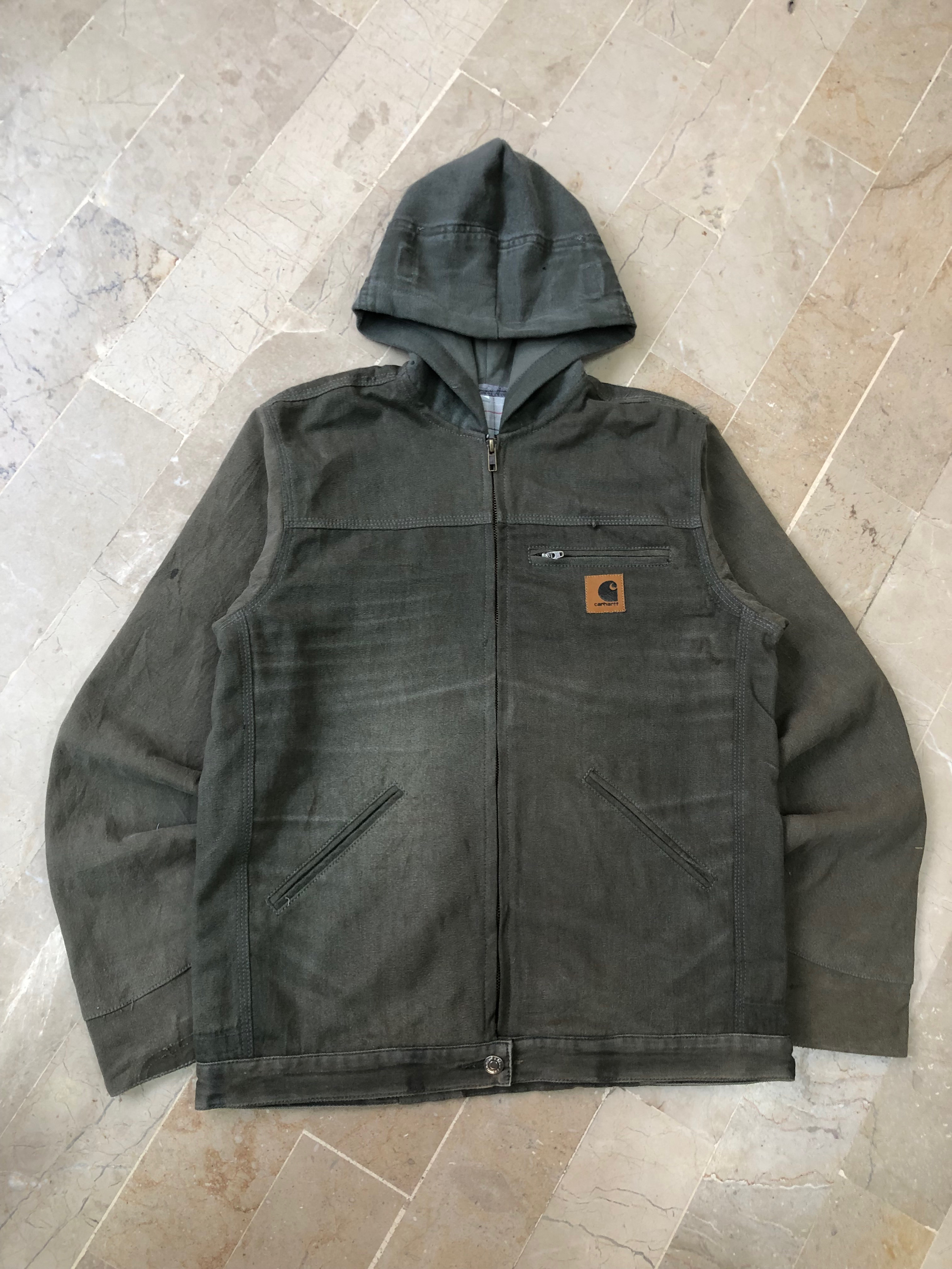 Upcycled carhartt Hooded Canvas Jacket - Moq 20