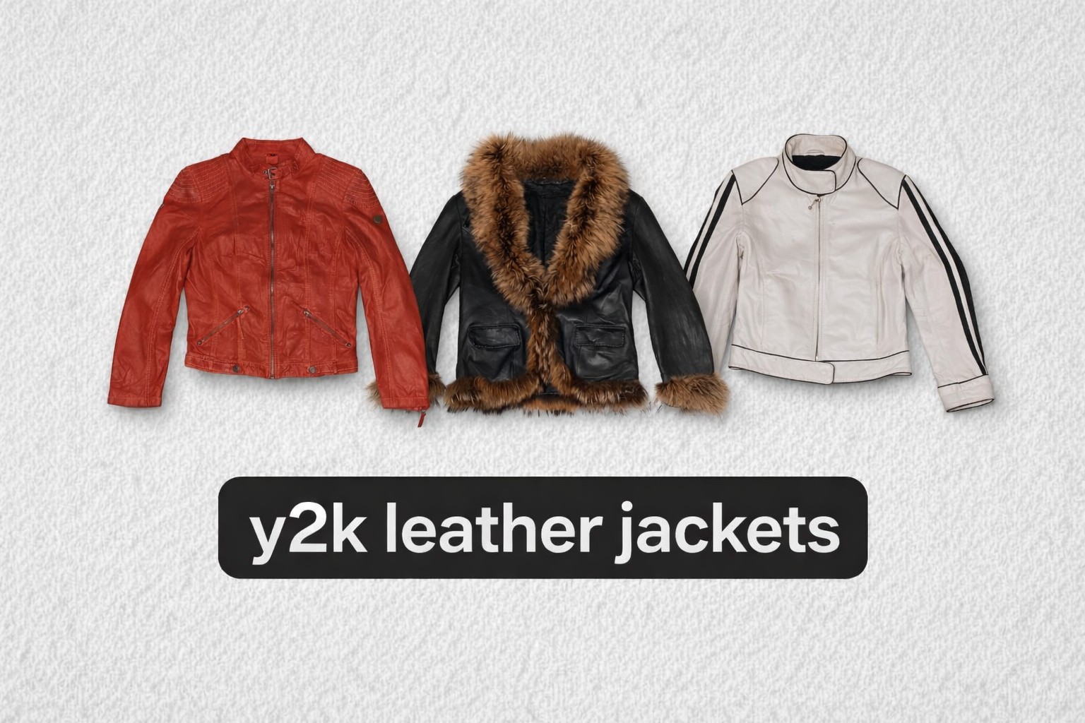Y2K Leather Jackets – Premium Vintage Style Zip Up..