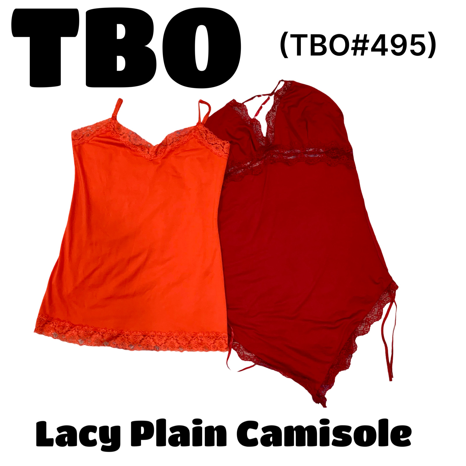 Lacy plain camisole #495