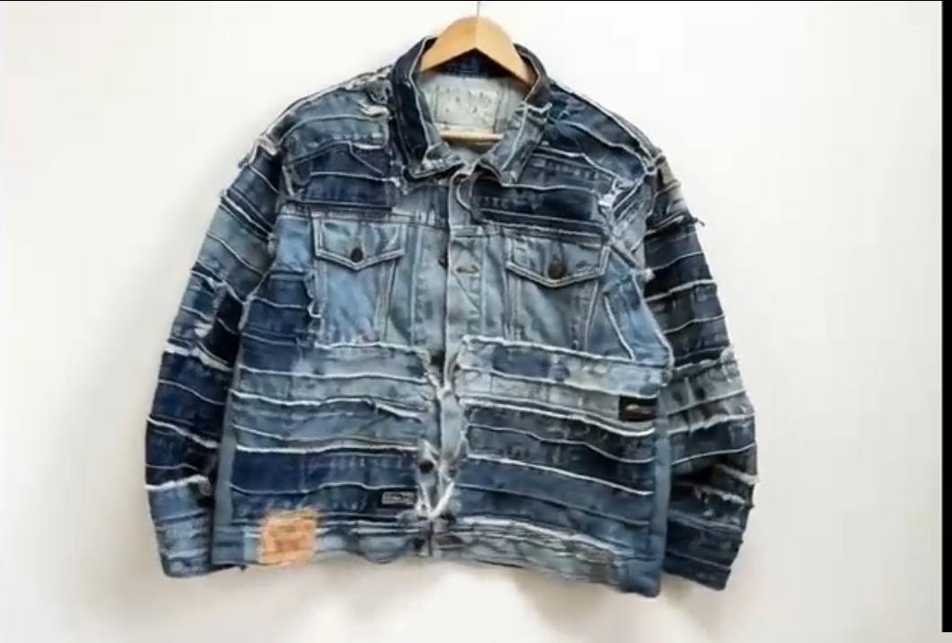 Veste en denim Levis patchwork recyclé