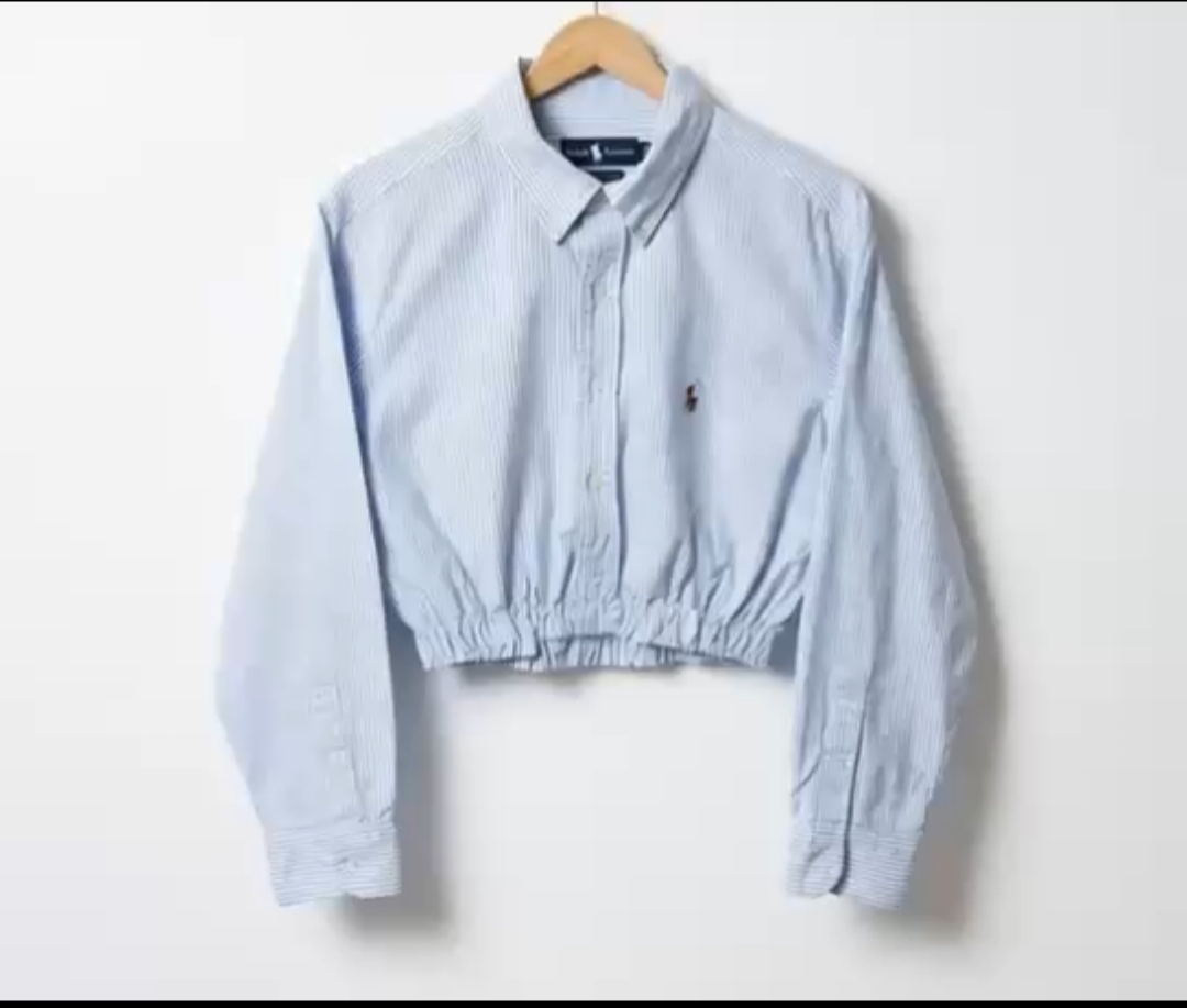 Upcycle Polo Ralph Lauren Cropped Top