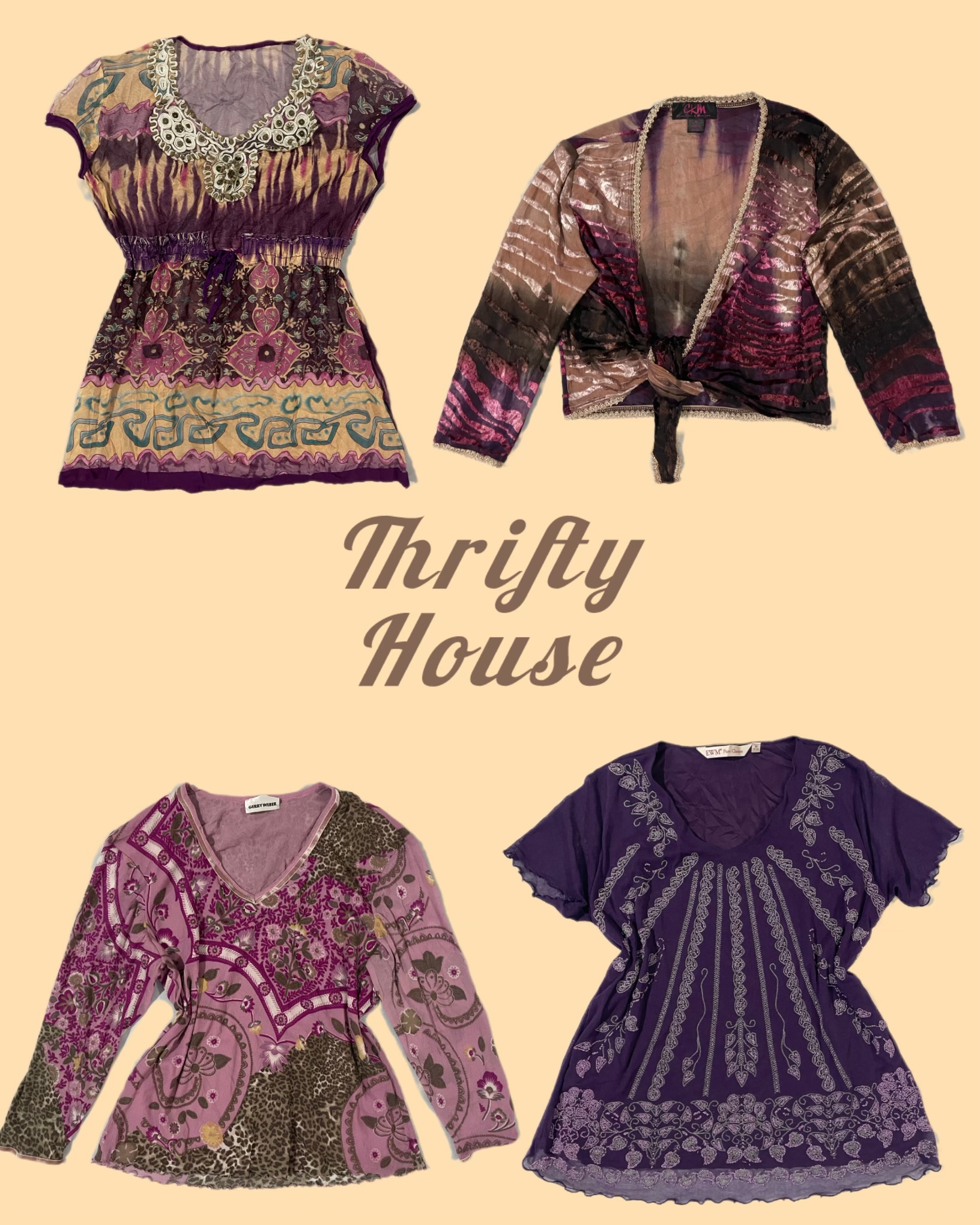 Shades Of Purple Y2k Tops(TH/251)