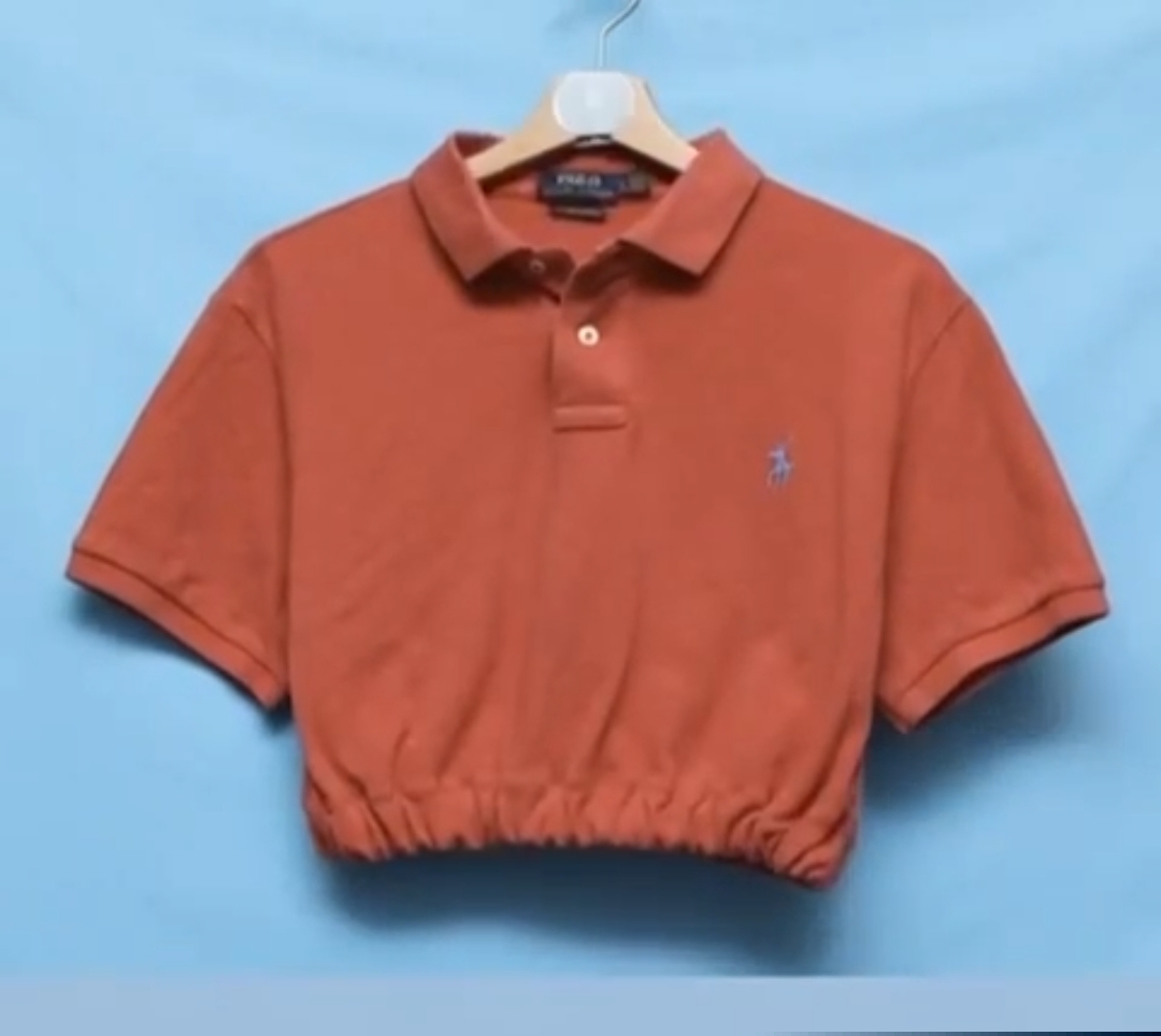 Upcycle polo Ralph Lauren Cropped Polohemden