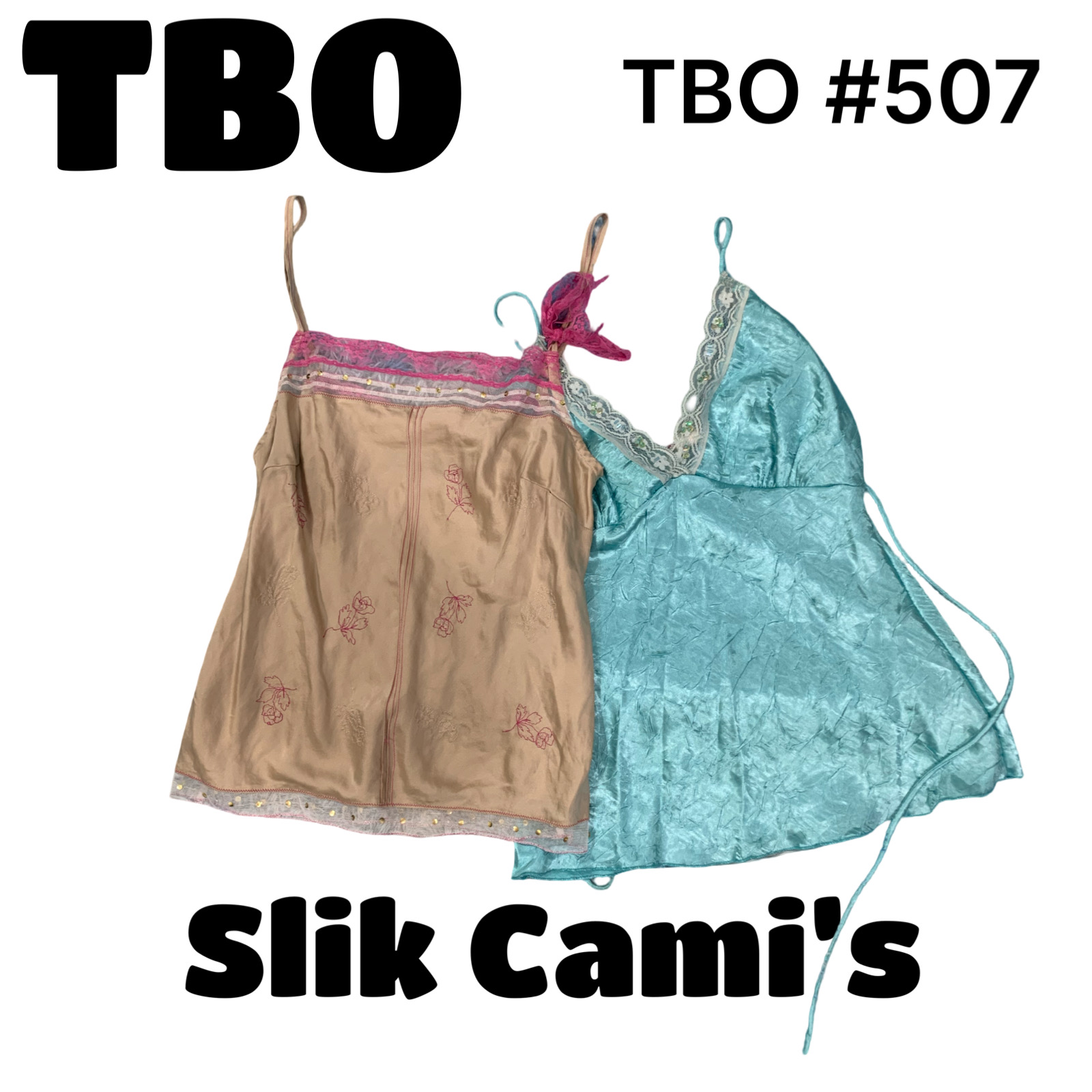 Silk cami tops   #507