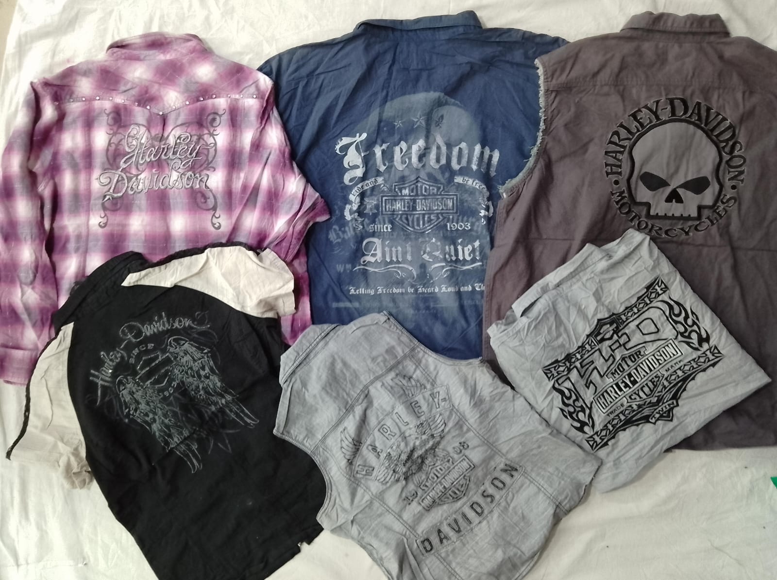 CR6833 Vintage Harley Davidson Ladies & Men Shirts