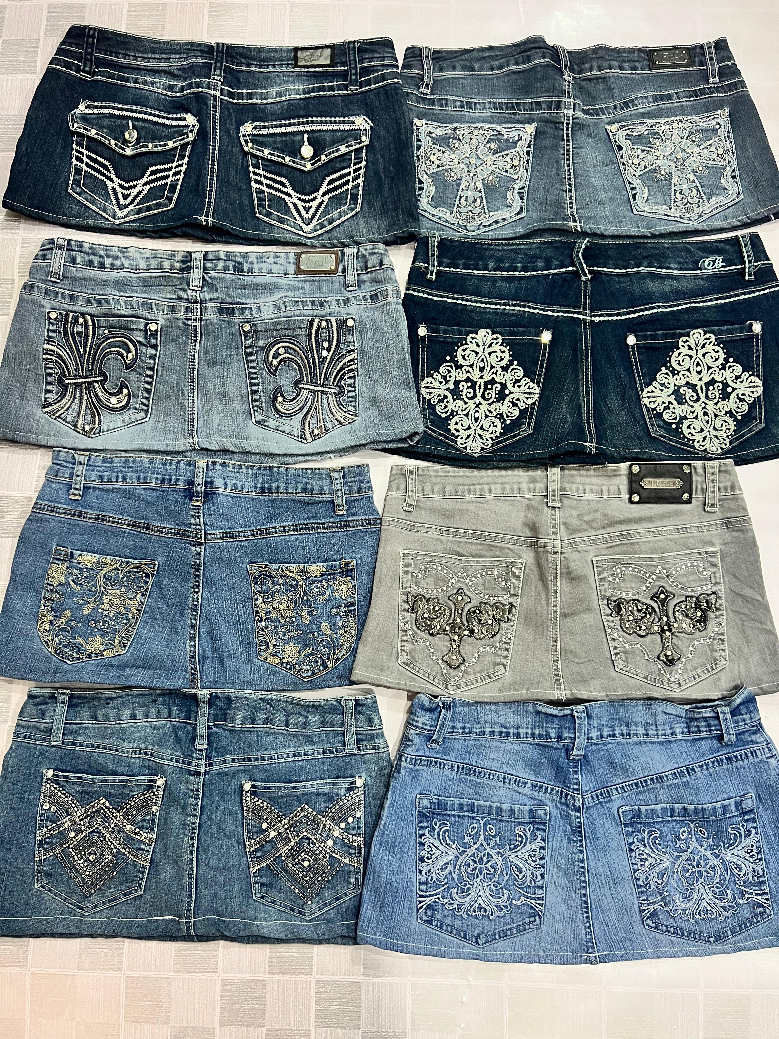 521 Upcycled Ladies Embellished Micro Mi..