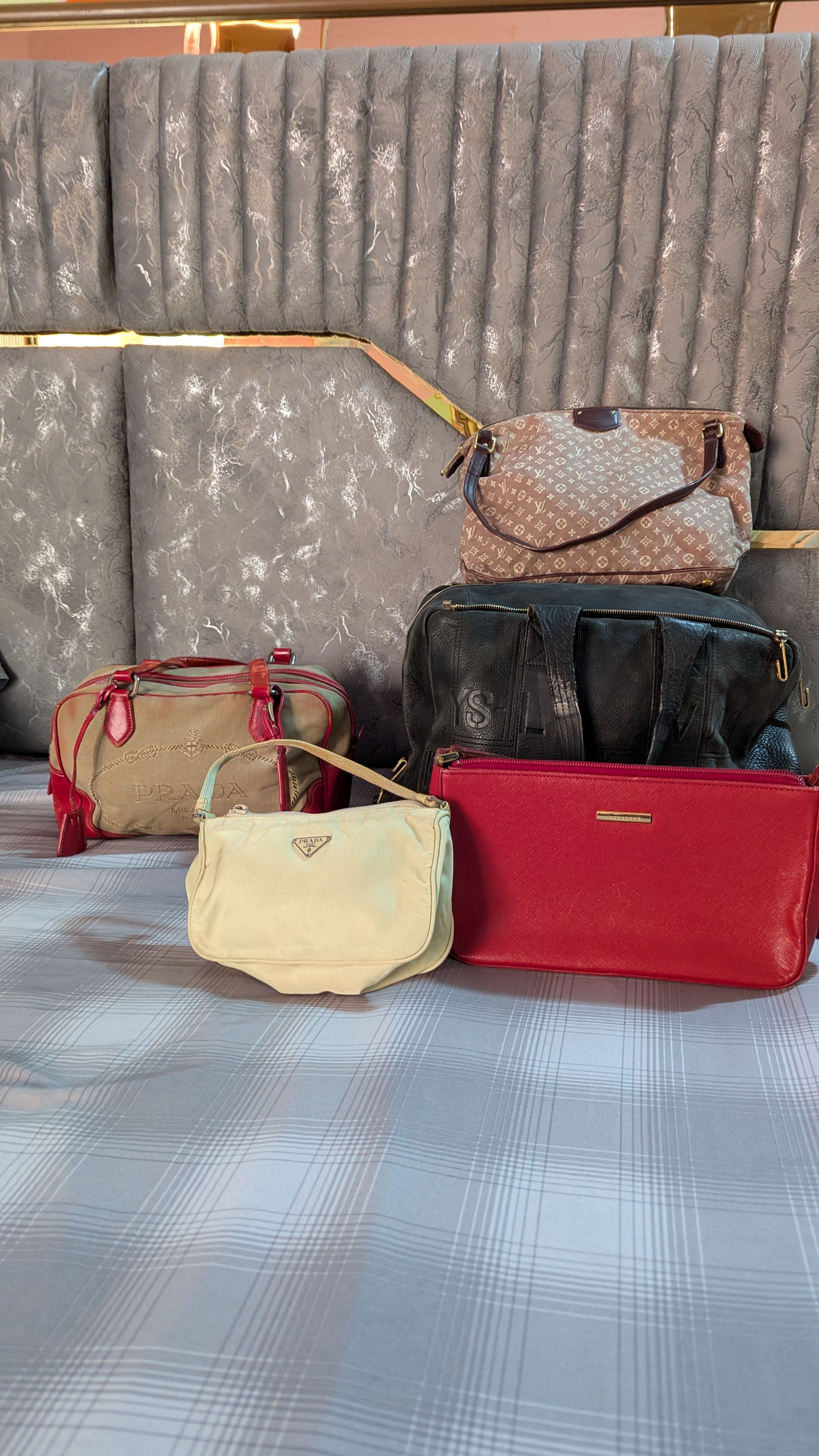 Luxury branded handbag